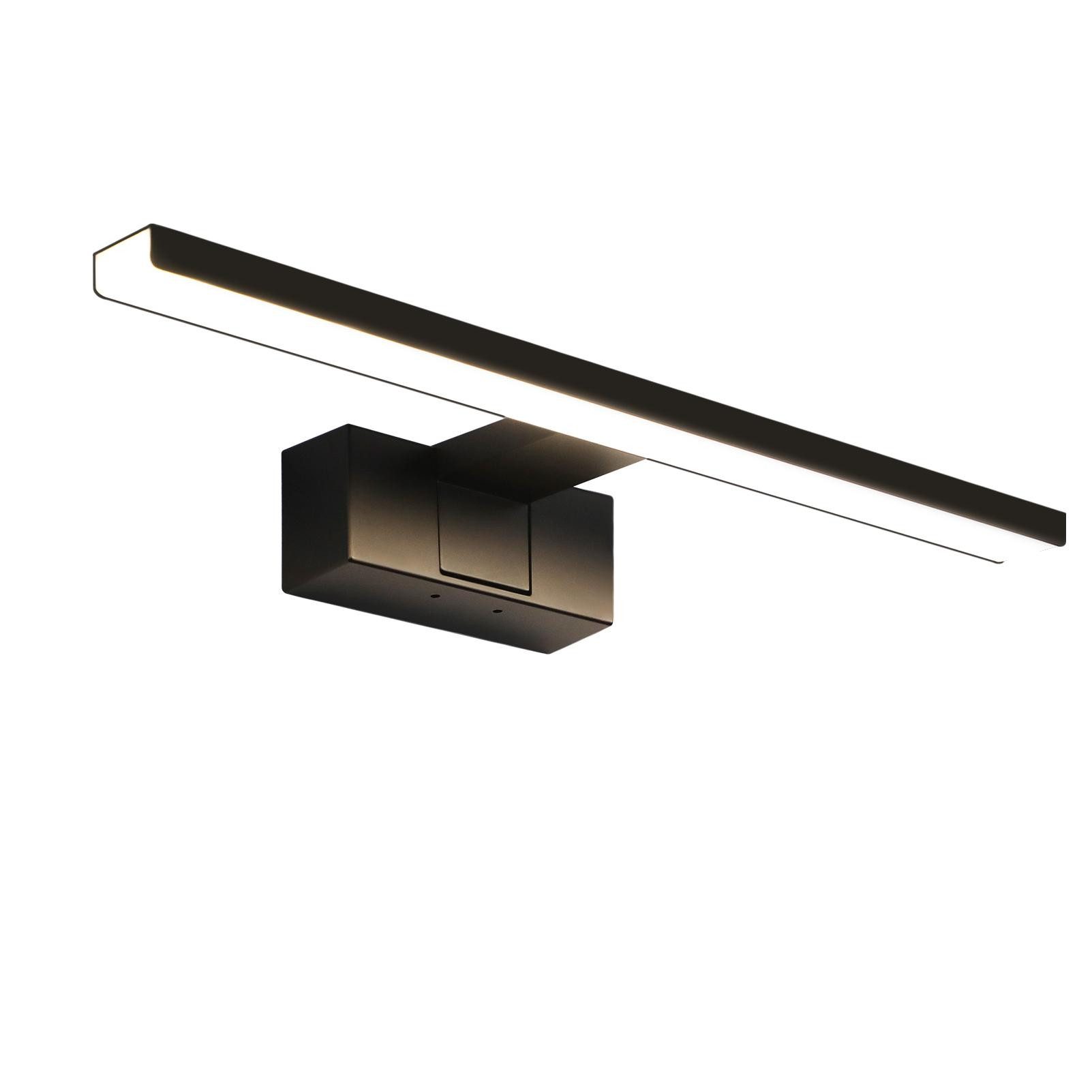 ZMH LED Spiegelleuchte Badezimmer Schwarz 30/40/60CM günstig online kaufen