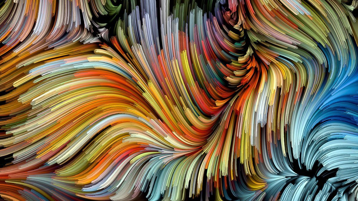 Abstrakt Papermoon Fototapete Farben