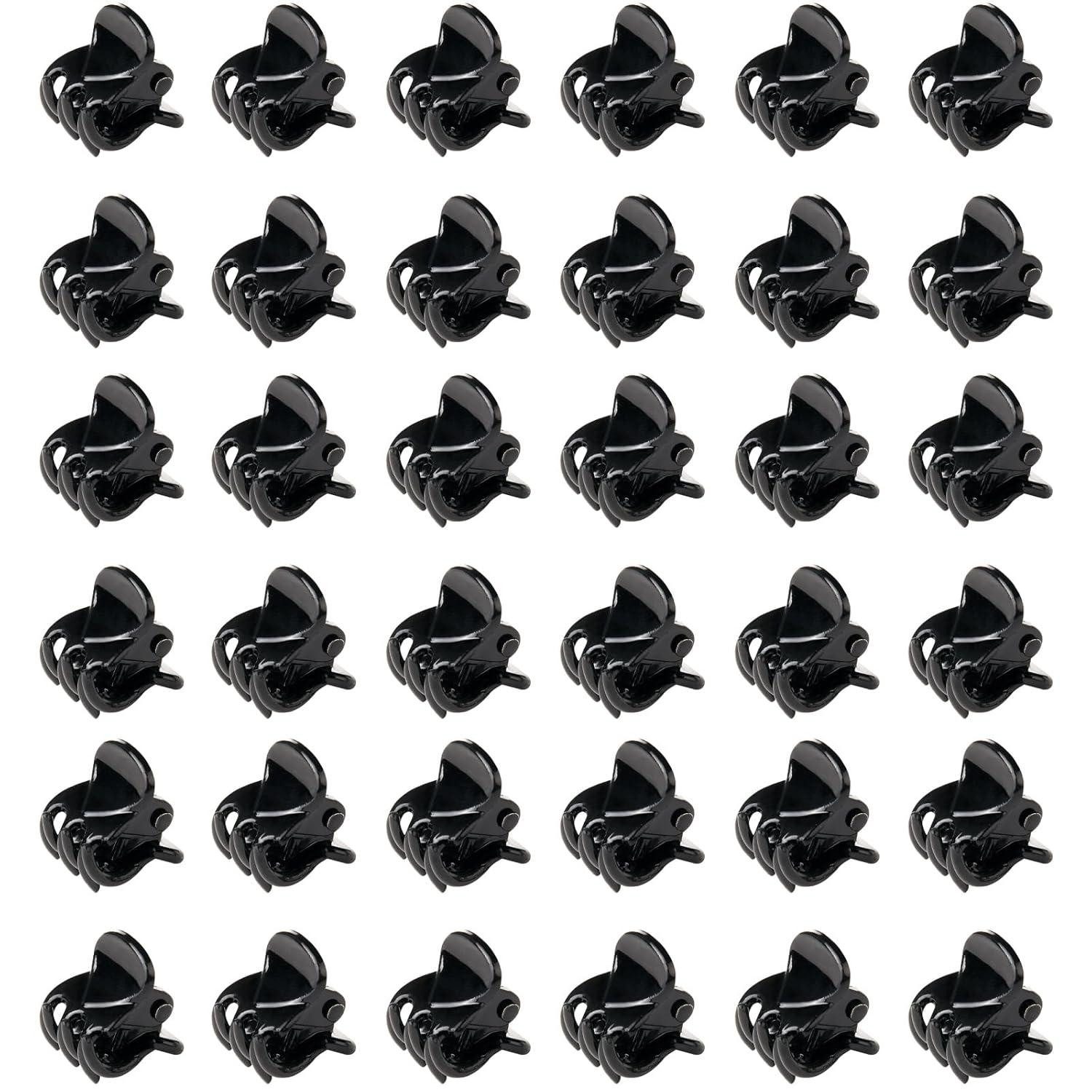 Haarklemme Haarklammern 36 Stück Mini Haarspangen Kunststoff Damen Haargreifer