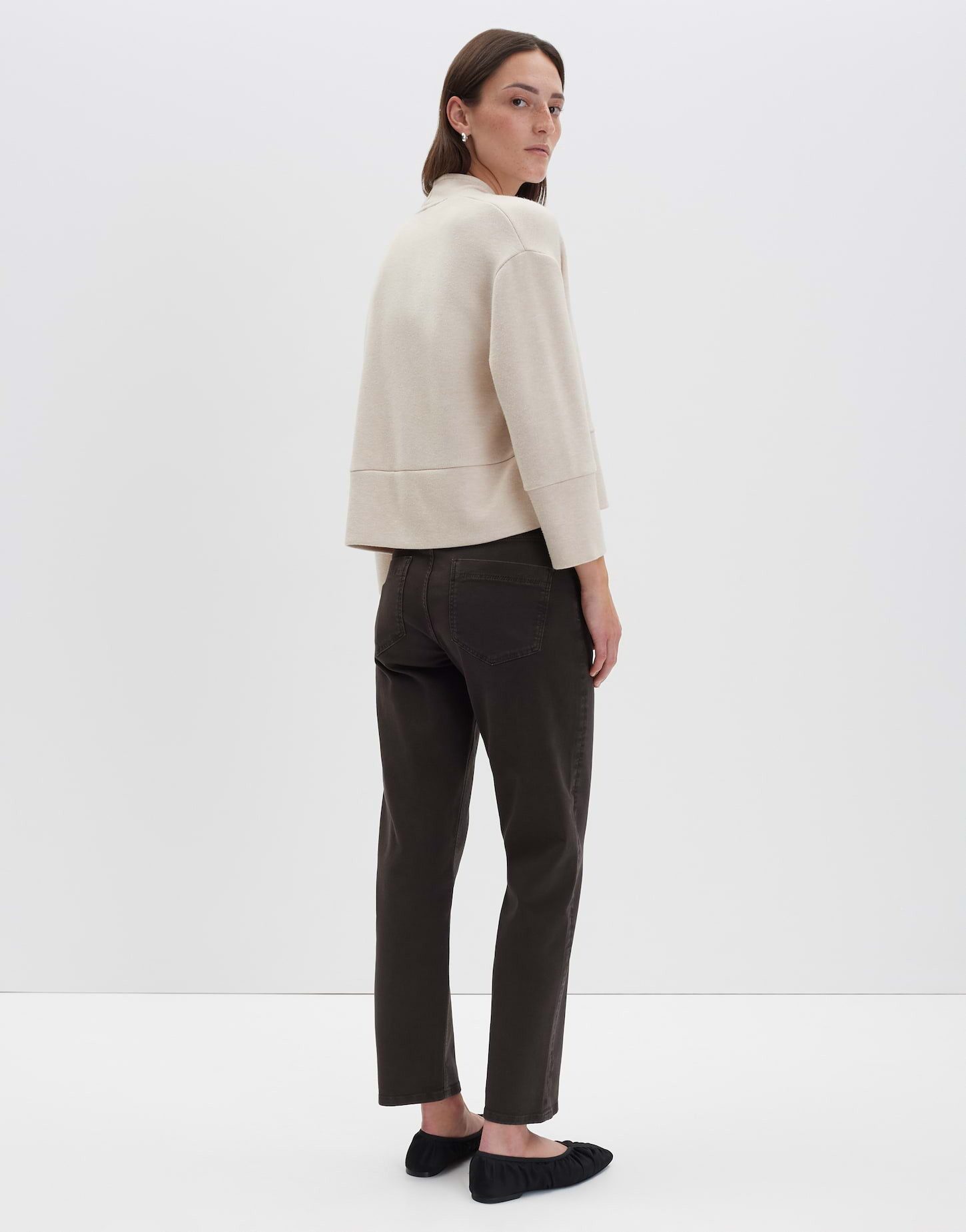 someday Sweatjacke Ulison lockere Passform, Boxy Silhouette, Mélange-Effekt