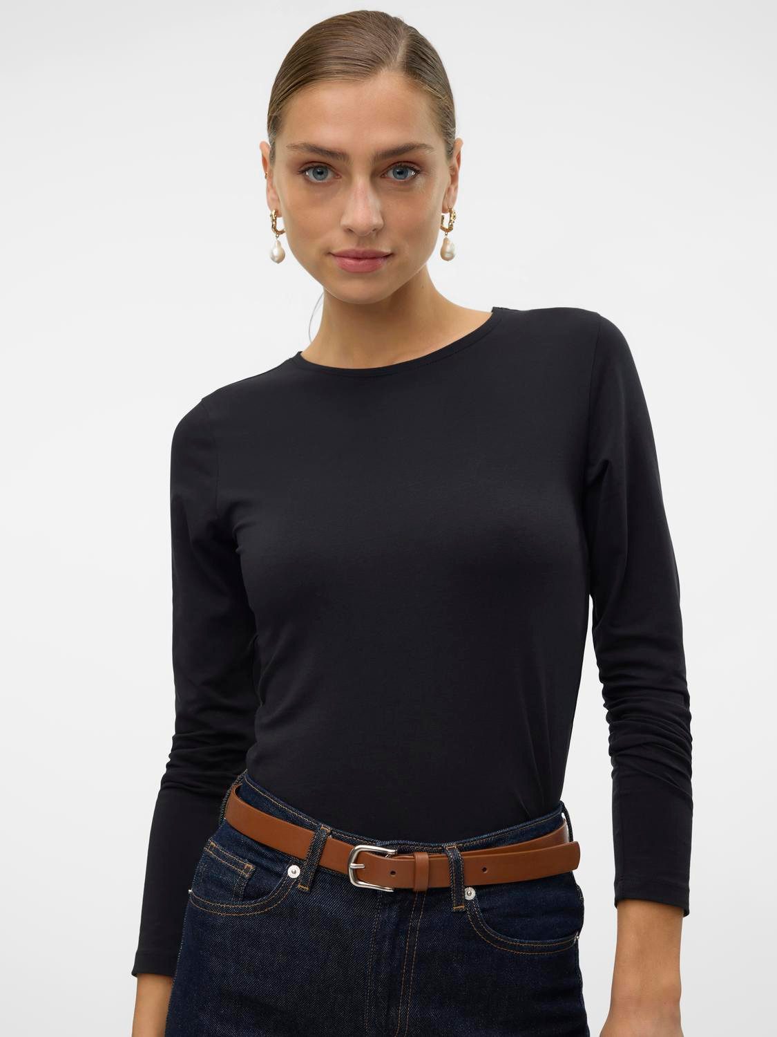Vero Moda Langarmshirt VMLULU LS O-NECK günstig online kaufen