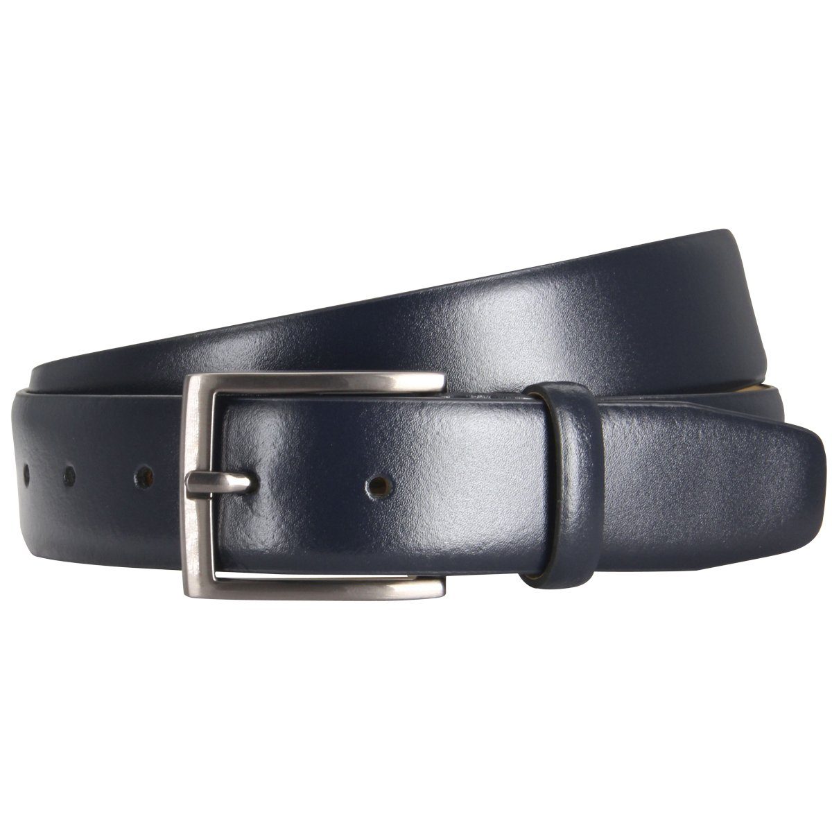 Ledergürtel Lindenmann eleganter Ledergürtel Überlänge marine