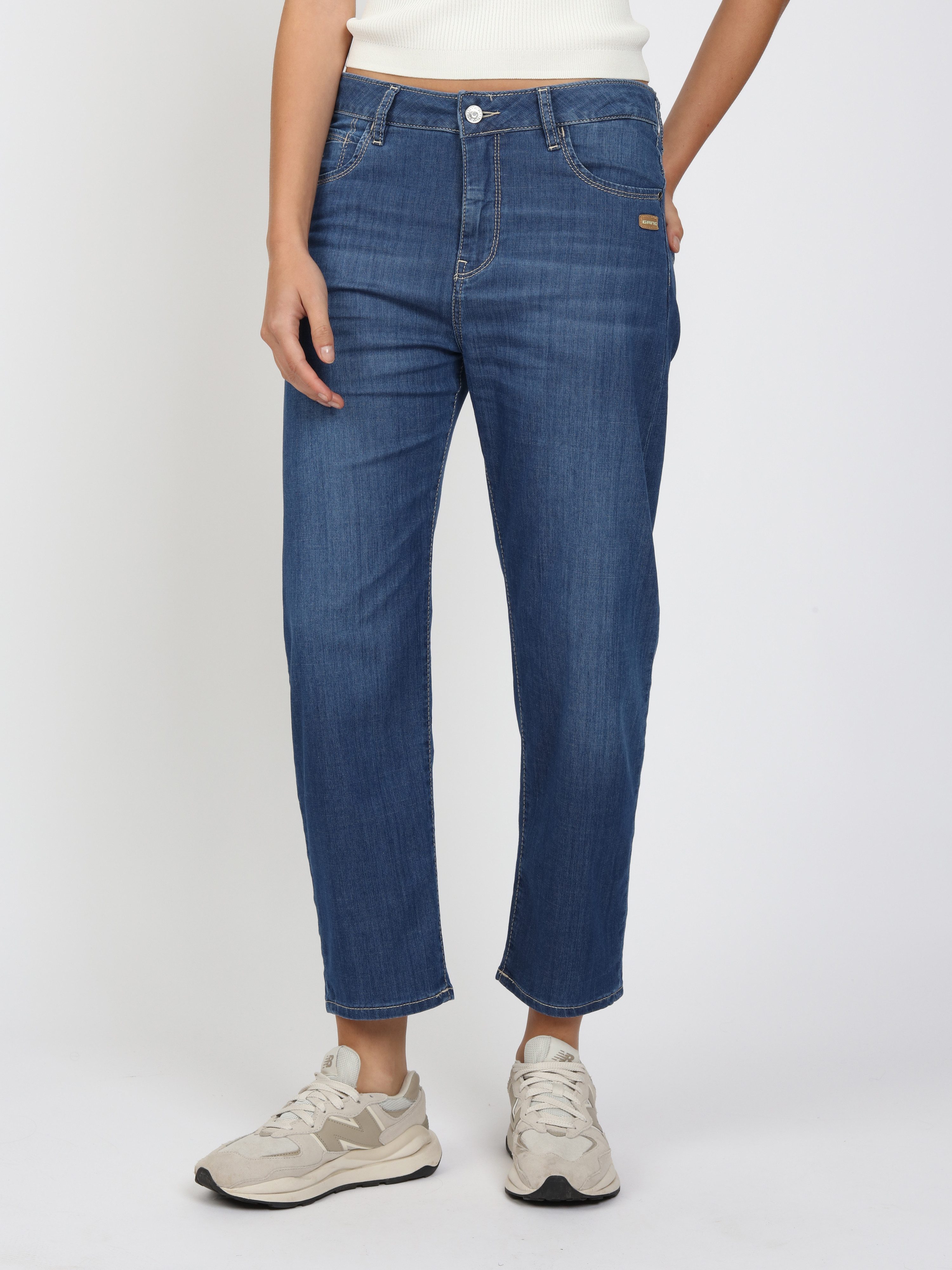 GANG 5-Pocket-Jeans 94IDA Light Denim, O-Shape, cropped