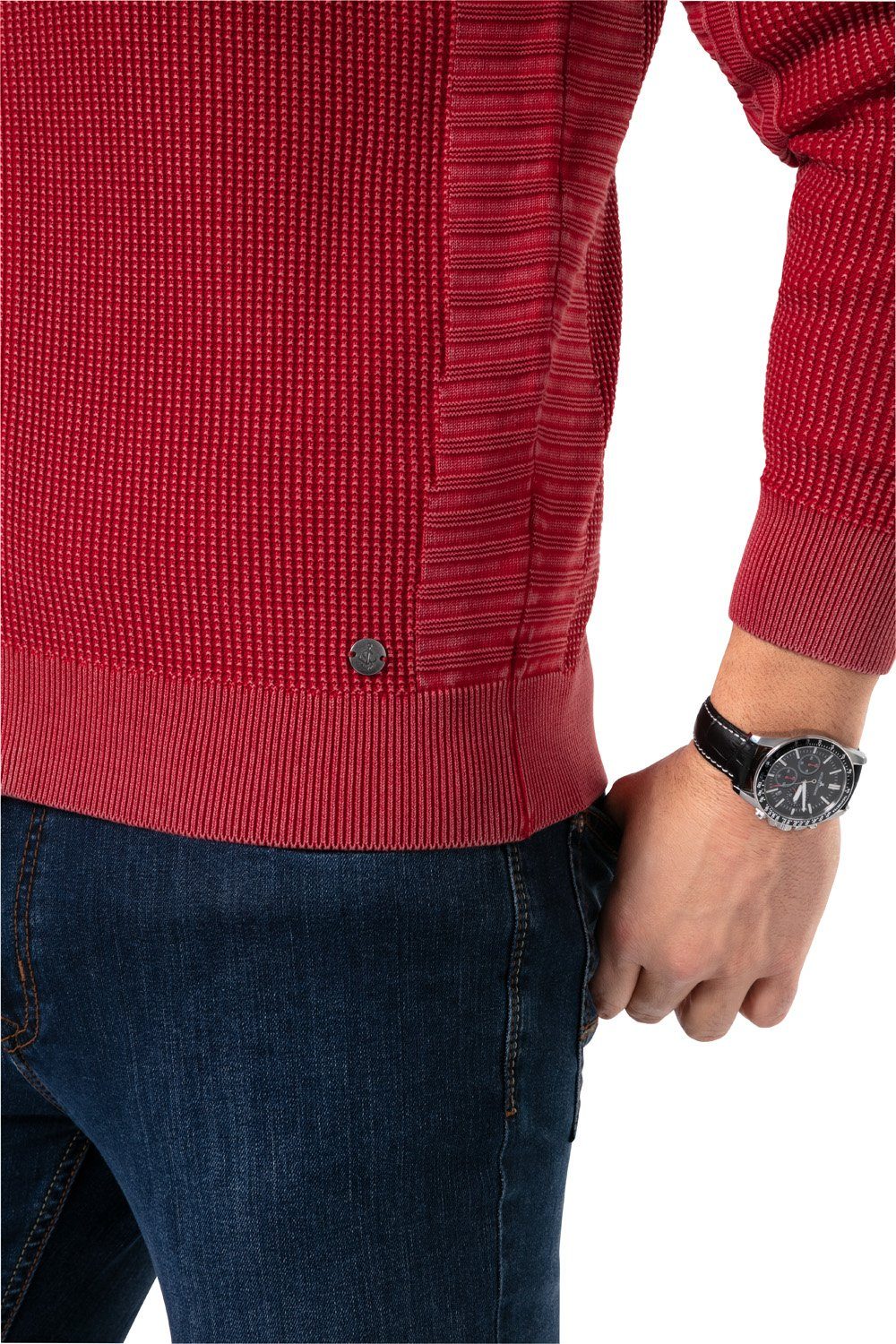 Stone Rich Strickjacke superweicher Griff, formstabile Qualität und natürlich atmungsaktiv