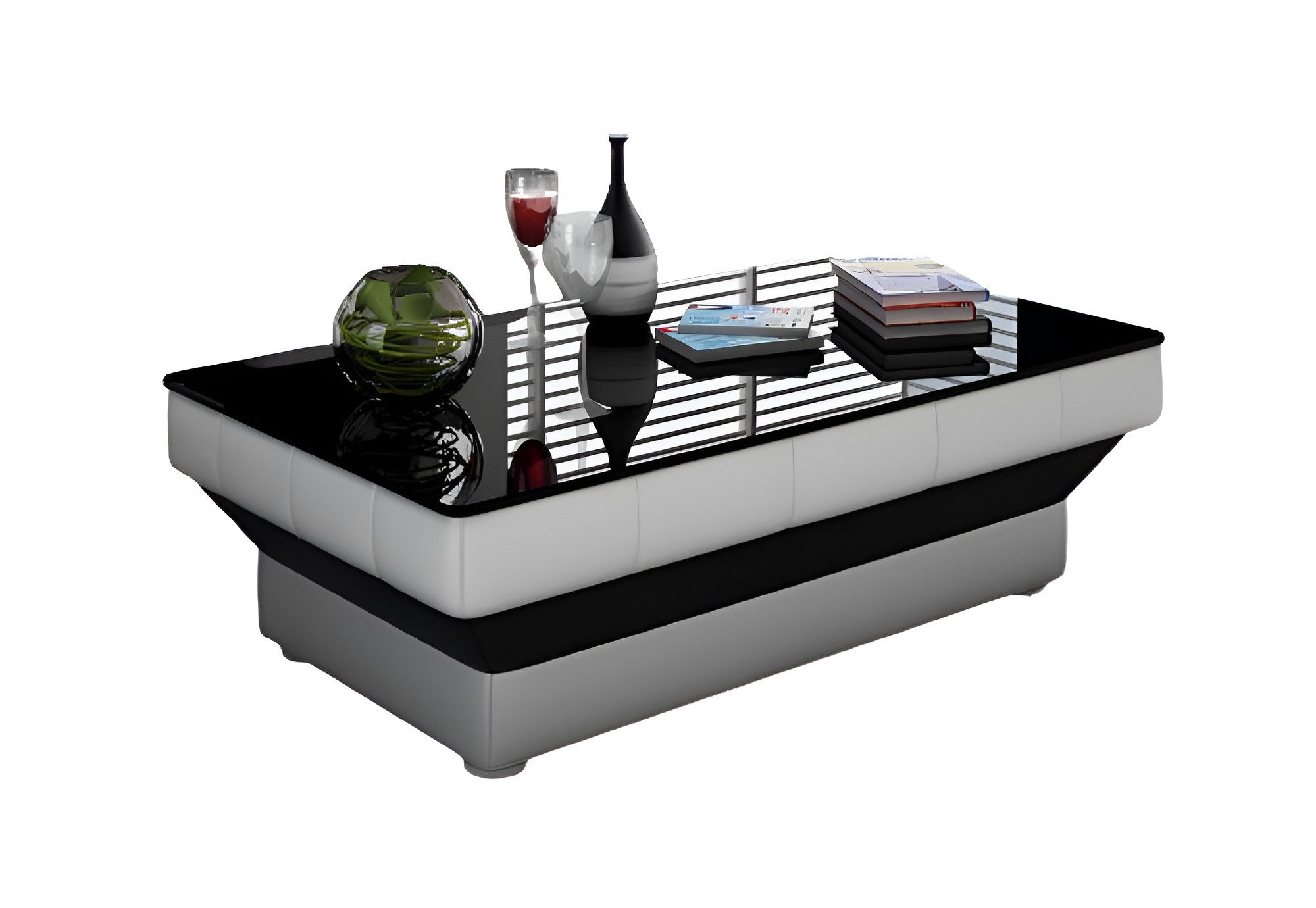 Xlmoebel Couchtisch Moderner Glastisch mit kindersicherer Konstruktion in elegantem Design (Packung, 1-St., Couchtisch CT9008B), Hergestellt in Europa