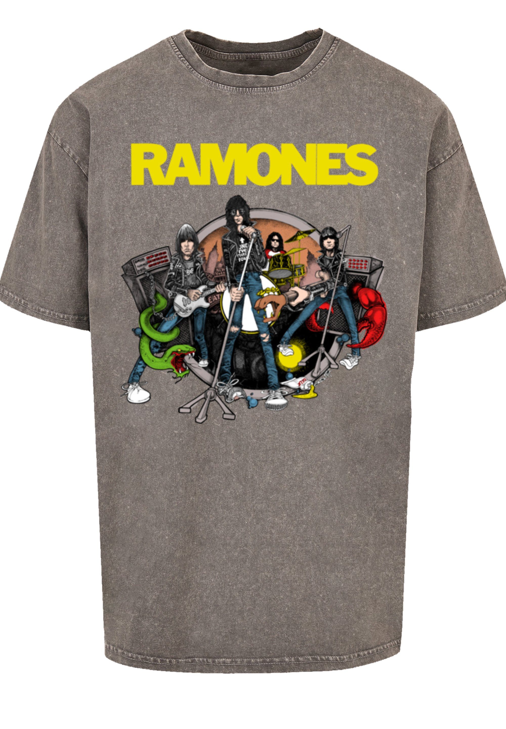 Premium Band, Rock-Musik Ramones Asphalt F4NT4STIC To T-Shirt Road Ruin Qualität, Rock Band Musik