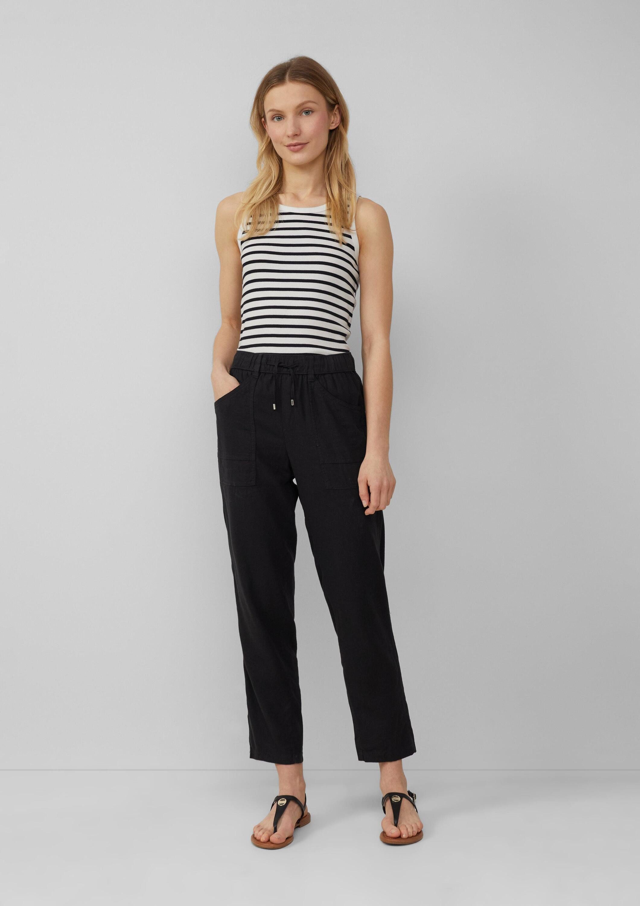 s.Oliver Chinos Hose Ankle-Jogpants aus Leinenmix günstig online kaufen