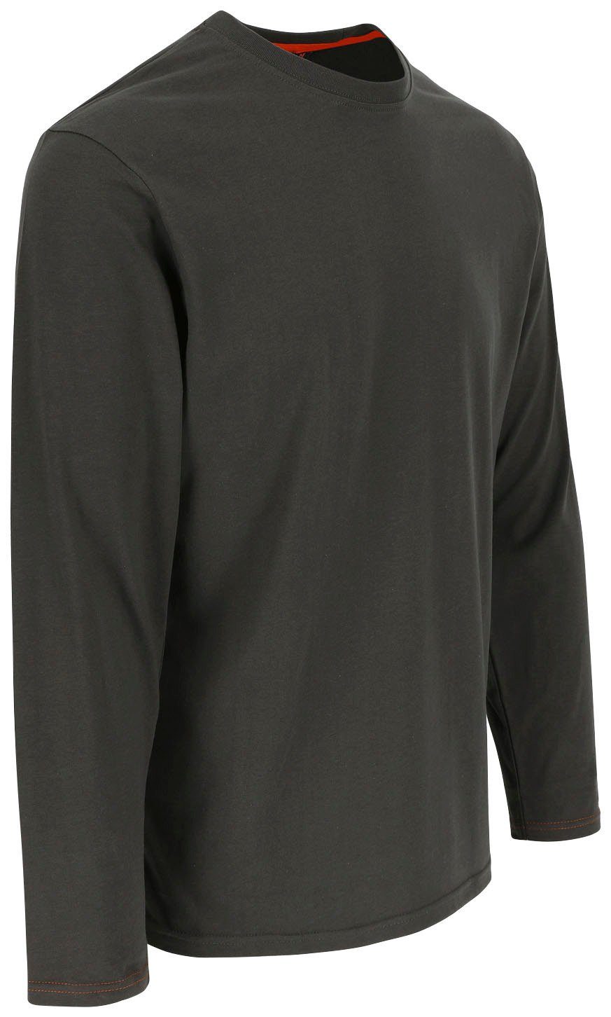 Langarmshirt t-shirt Herock Baumwolle, Tragegefühl, Noet 100 Basic grau langärmlig vorgeschrumpfte % angenehmes