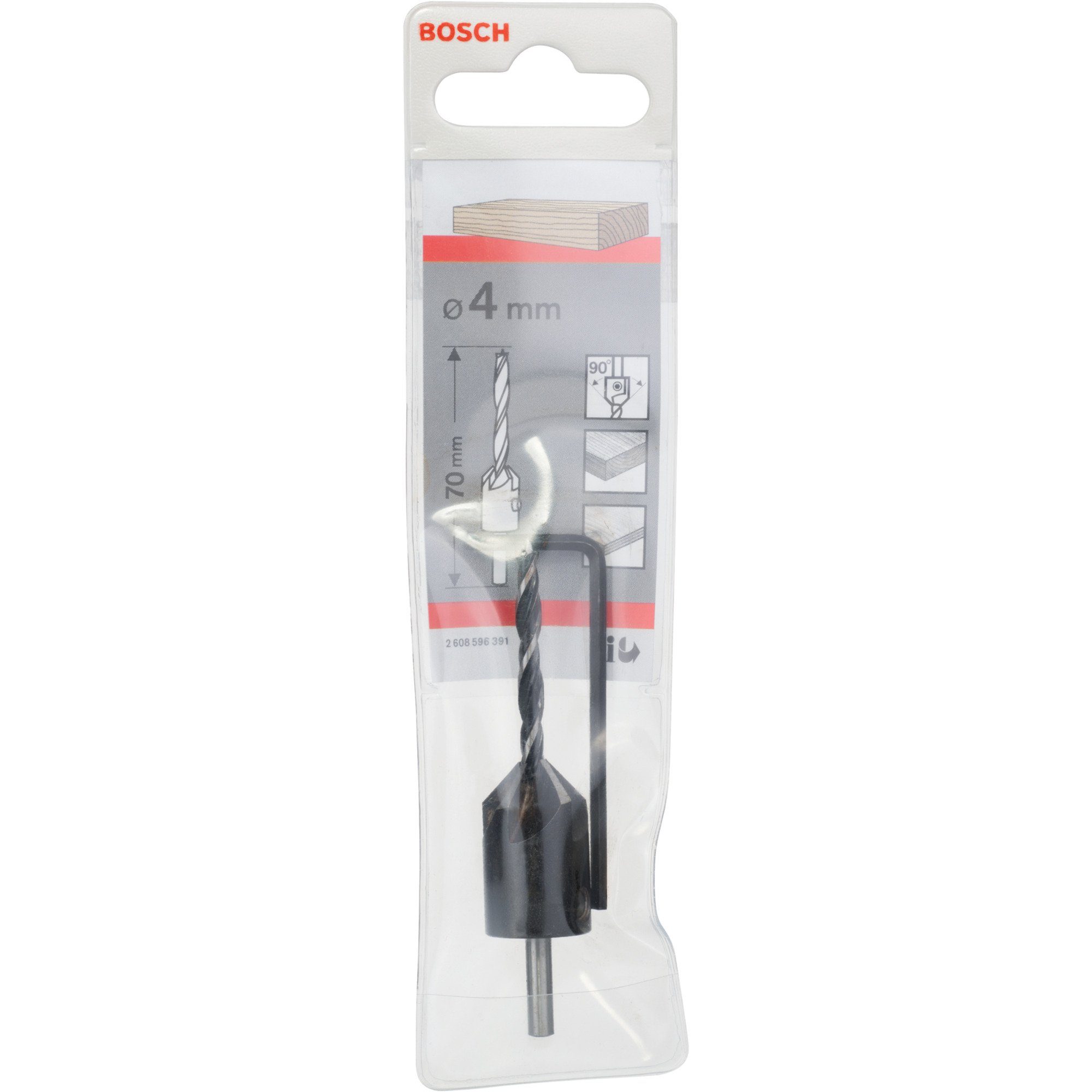 Ø Bohrer- 4mm Bosch Senker, und BOSCH Holzbohrer Professional Bitset mit