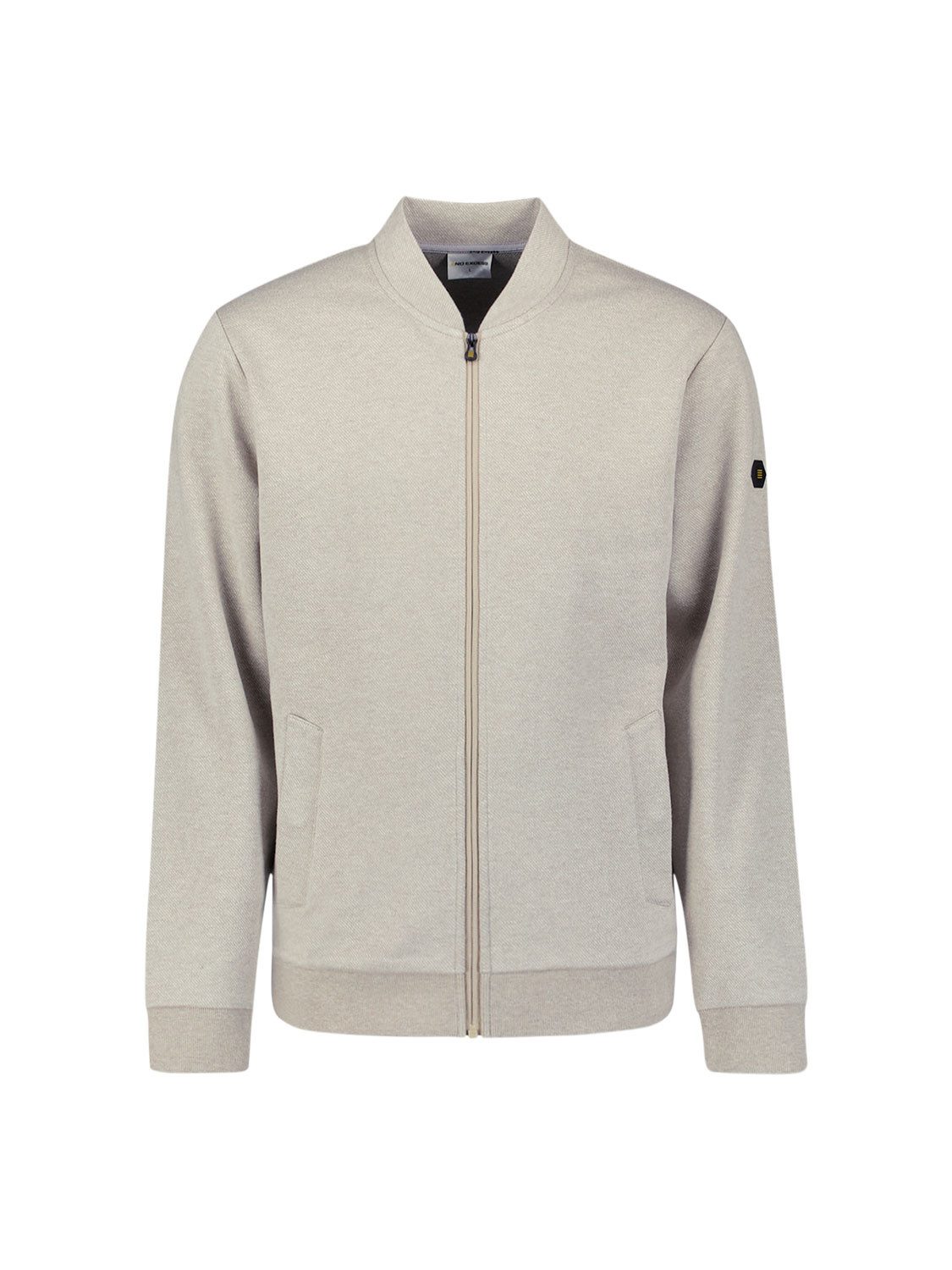 NO EXCESS Sweatjacke Sweater Full zip College Collar Twi