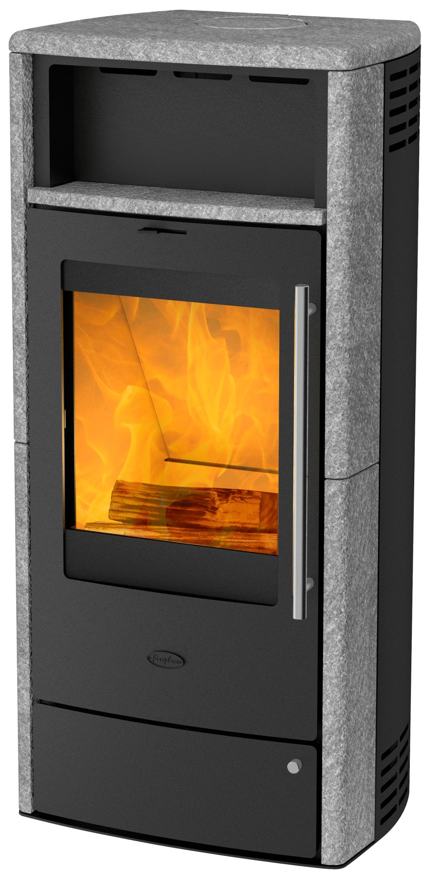 Fireplace Kaminofen Fireplace Torino Speckstein 6 kW Dauerbrandofen K5924, Dauerbrandofen