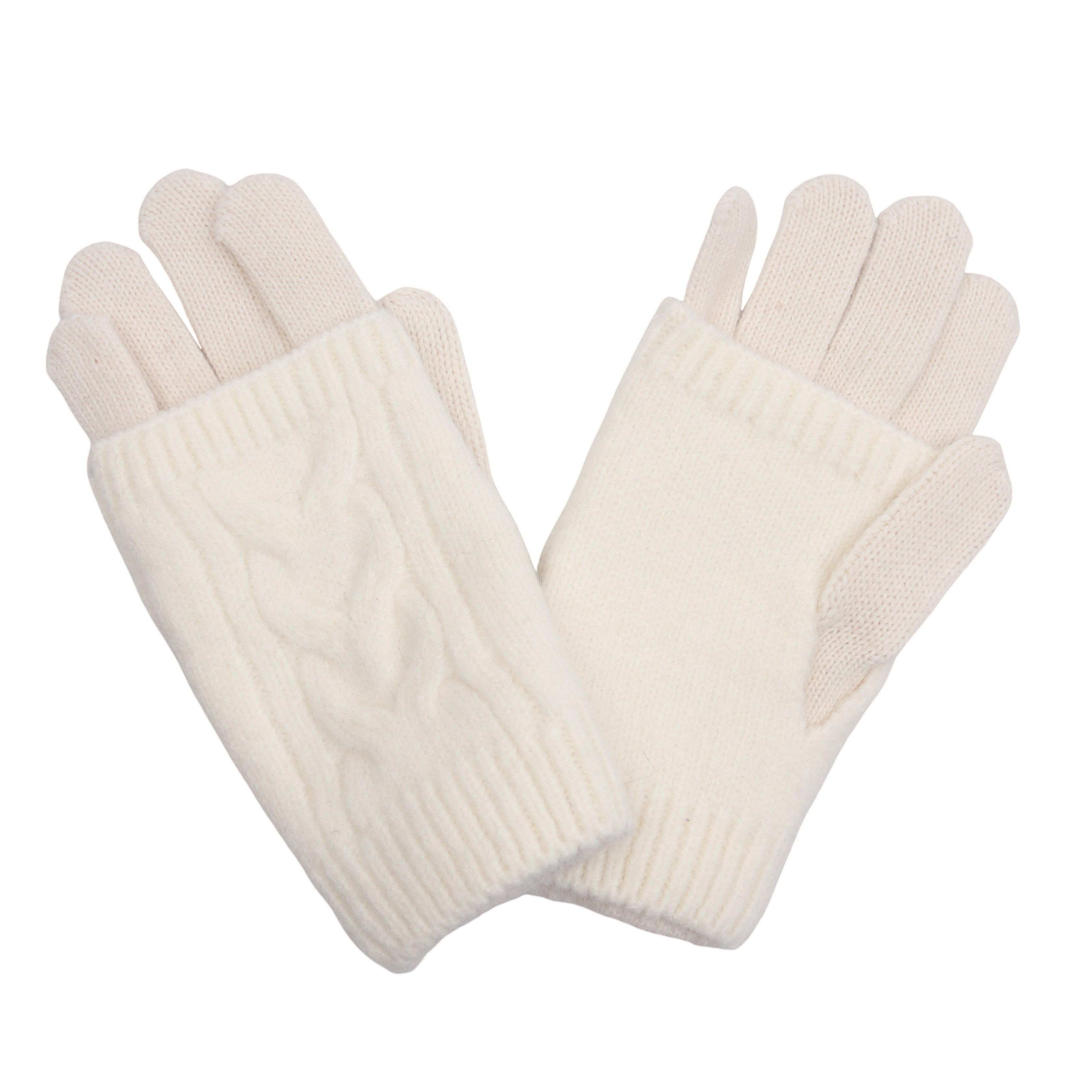 MIRROSI Strickhandschuhe Damen Handschuhe 2 in 1 mit abnehmbarer Strick Man günstig online kaufen