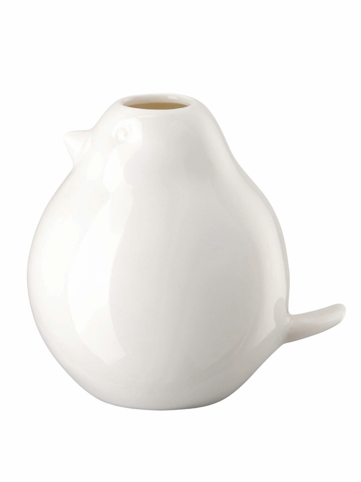 HUTSCHREUTHER Dekovase Vogel-Vase weiß Vase 10cm (Vasen)