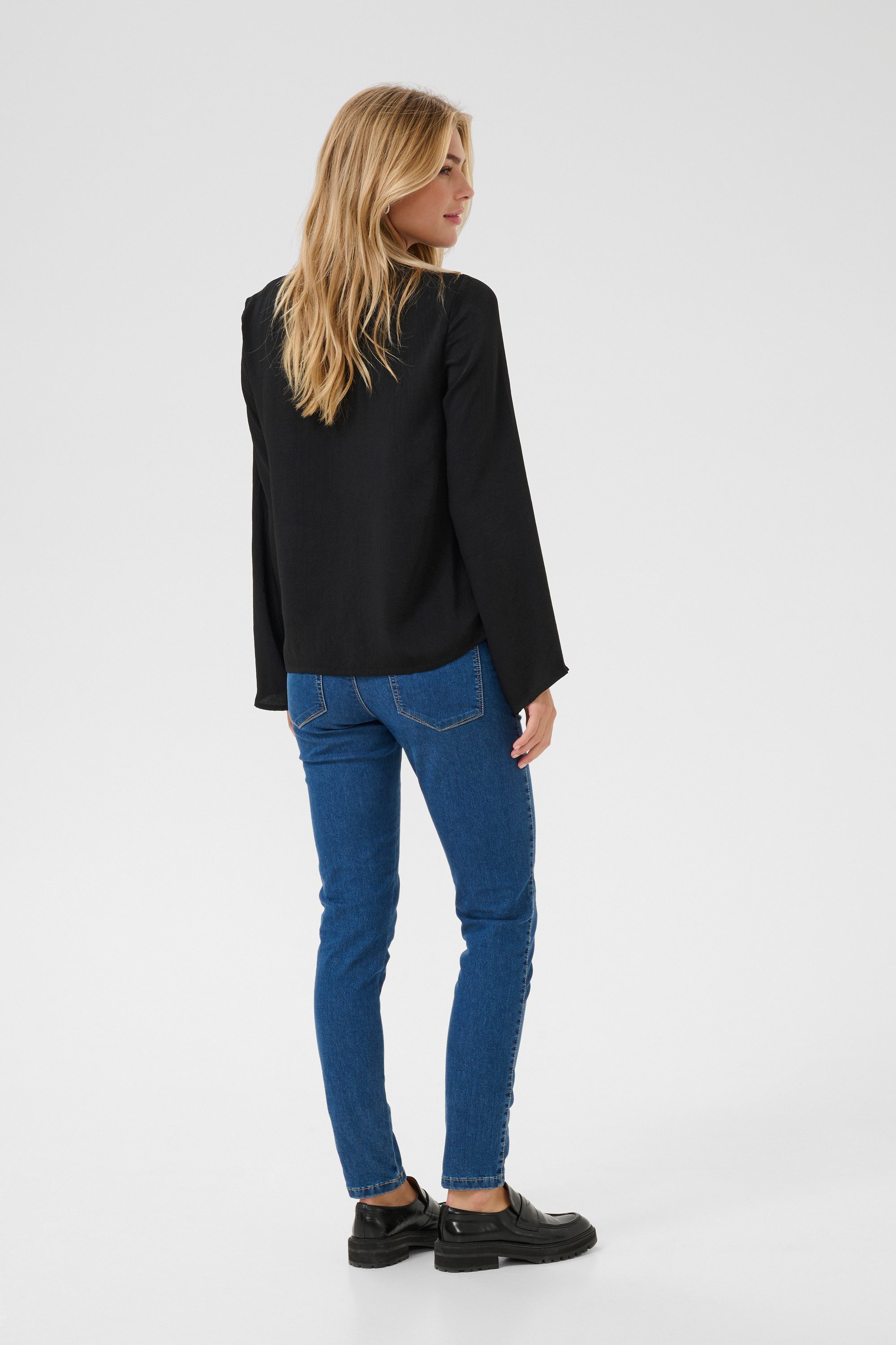 KAFFE Langarmbluse Langarm-Bluse KAariel