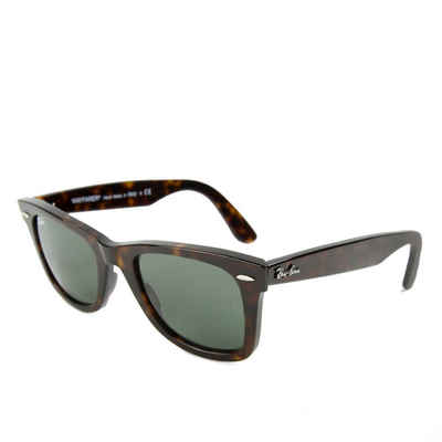 Ray-Ban Sonnenbrille Ray-Ban Wayfarer RB2140 902 50 Havana Brown Green