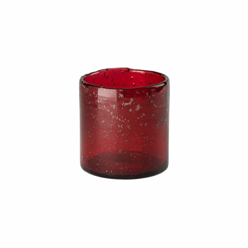 Giftcompany Windlicht Melange Rot H 9.5 cm