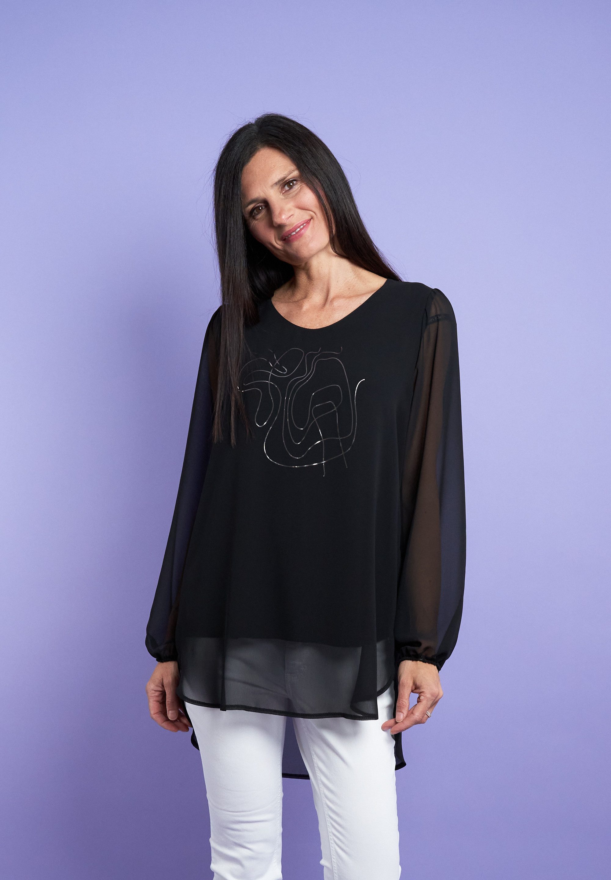 Seidel Moden Langarmbluse in eleganter 2 in 1 Optik - MADE IN GERMANY günstig online kaufen