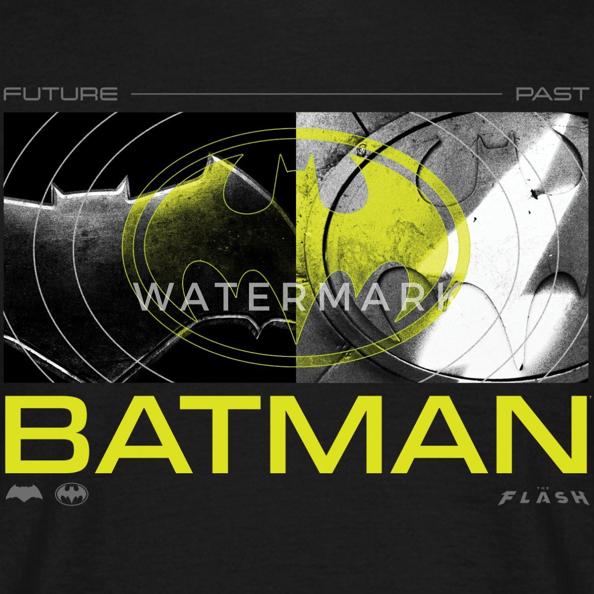 Spreadshirt T-Shirt The Flash Und Batman Zukunft Und Vergangenheit Männer T-Shirt (1-tlg)
