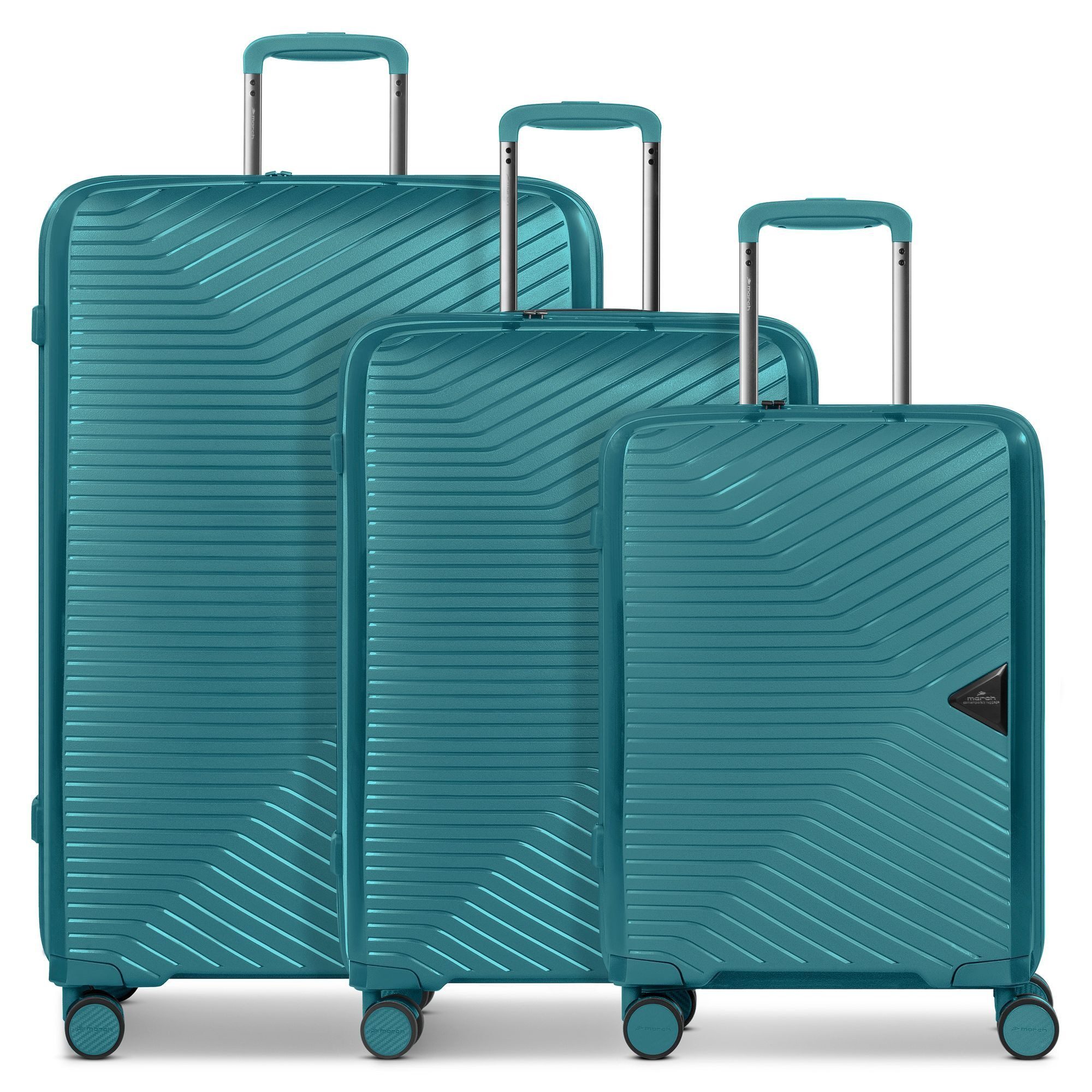 March15 Trading Trolleyset Gotthard Edition, 4 Rollen, (3-teilig, 3 tlg), Polypropylen