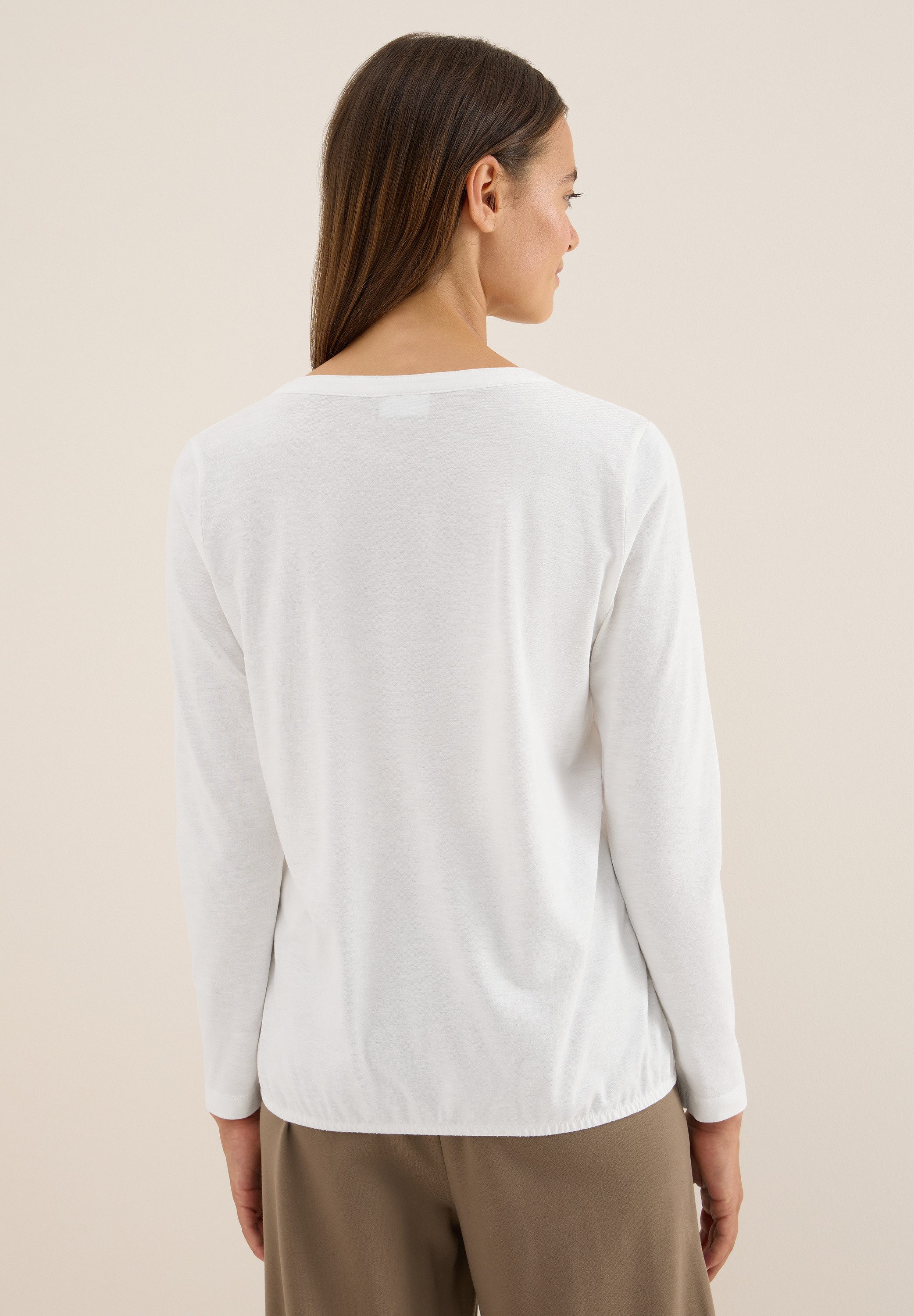 CECIL Langarmshirt aus reiner Baumwolle