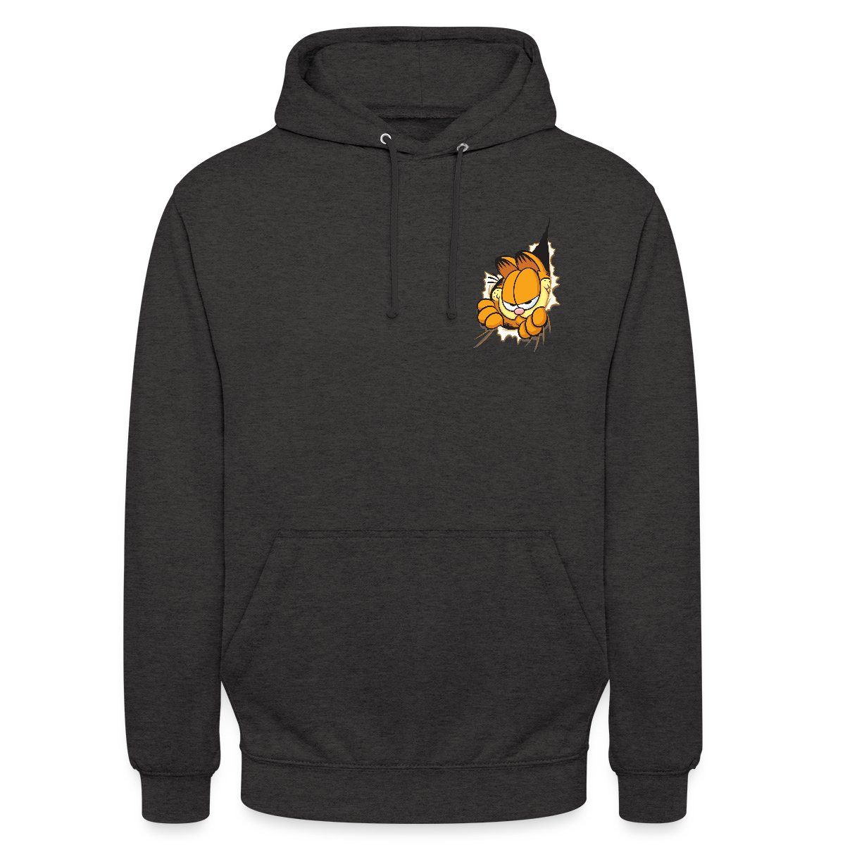 Spreadshirt Hoodie Garfield Hier Ist Garfield Unisex Hoodie (1-tlg)