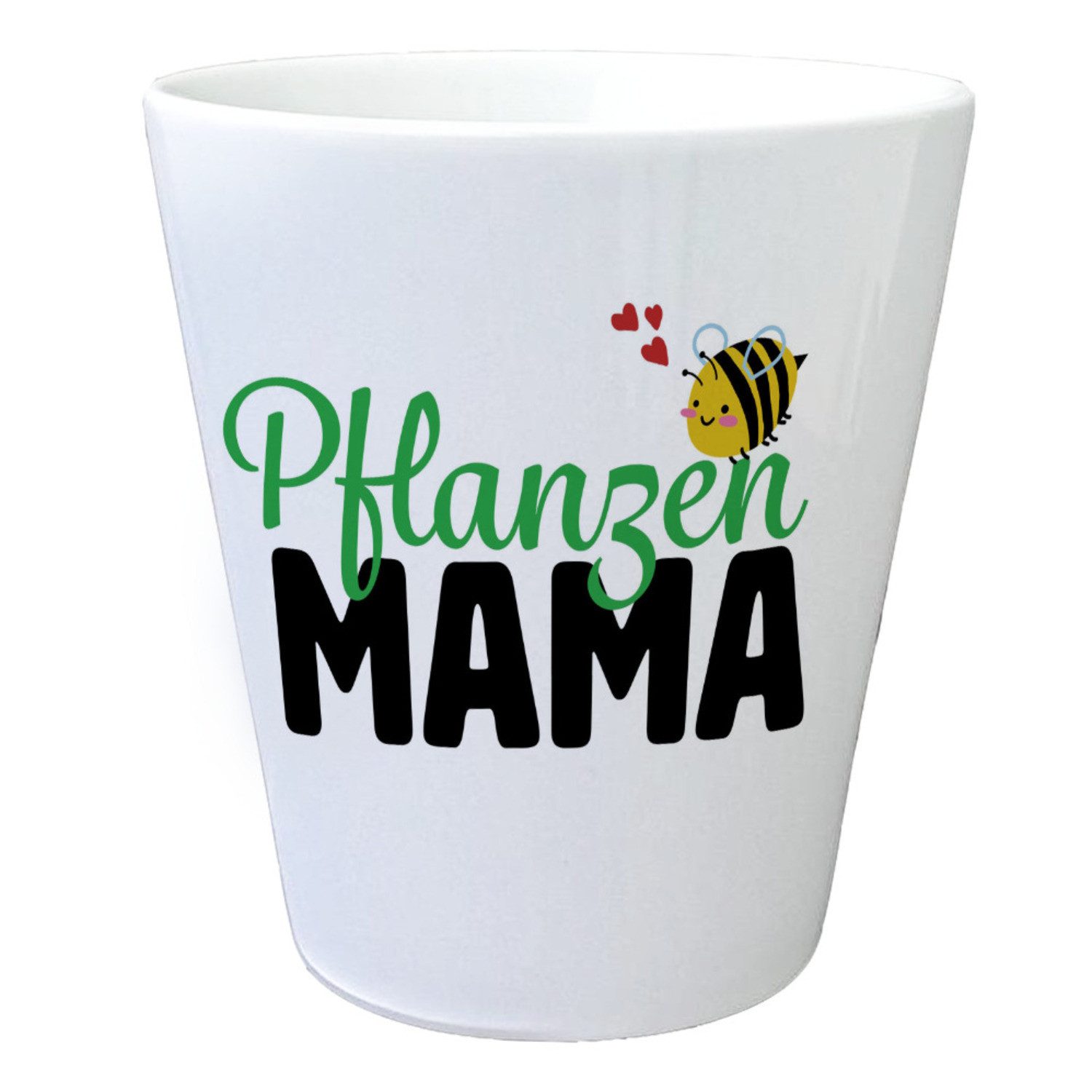 Blumentopf Pflanzen Mama Blumentopf mit niedlicher Biene