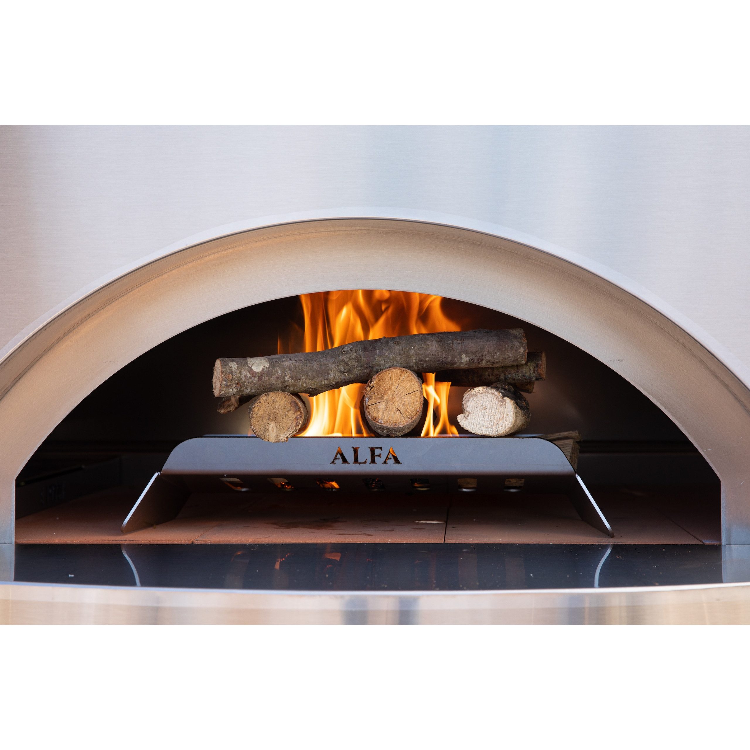 Alfa Forni Pizzaofen Alfa Forni Hybrid Kit für Pizzaofen FUTURO 2 Pizze Edelstahl
