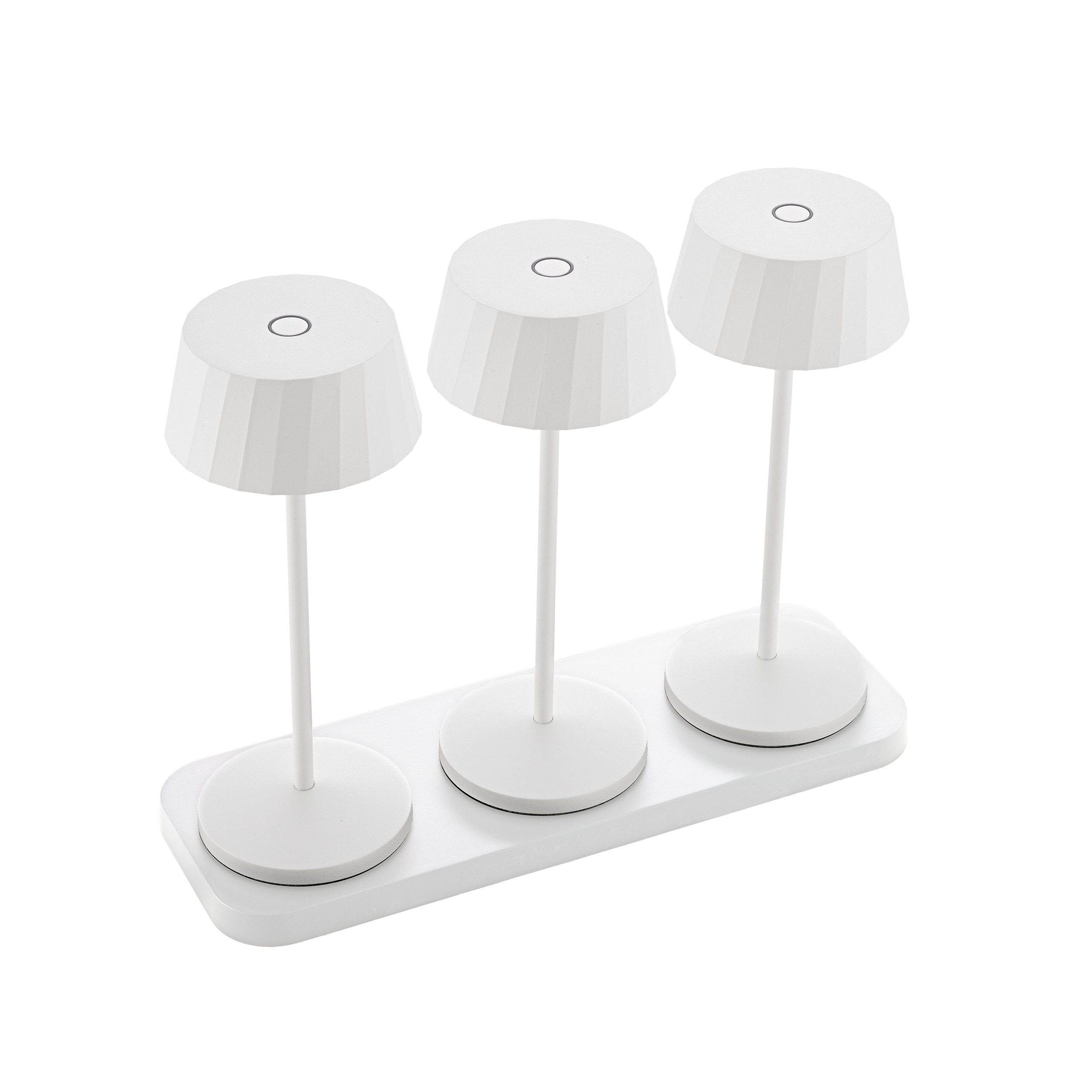 SIGOR LED Tischleuchte Akku-Tischleuchte, LED fest integriert, Warmweiß