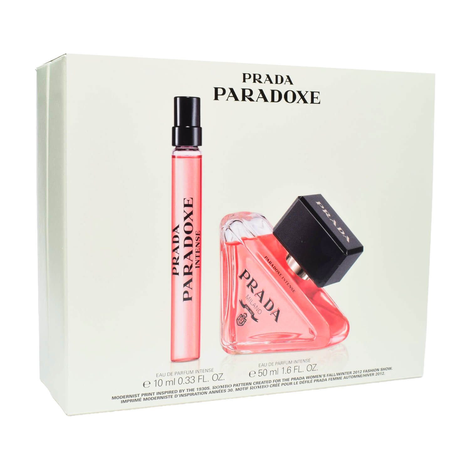 PRADA Duft-Set Paradoxe Intense Eau de Parfum 50 ml + 10 ml Travel Damen Geschenk
