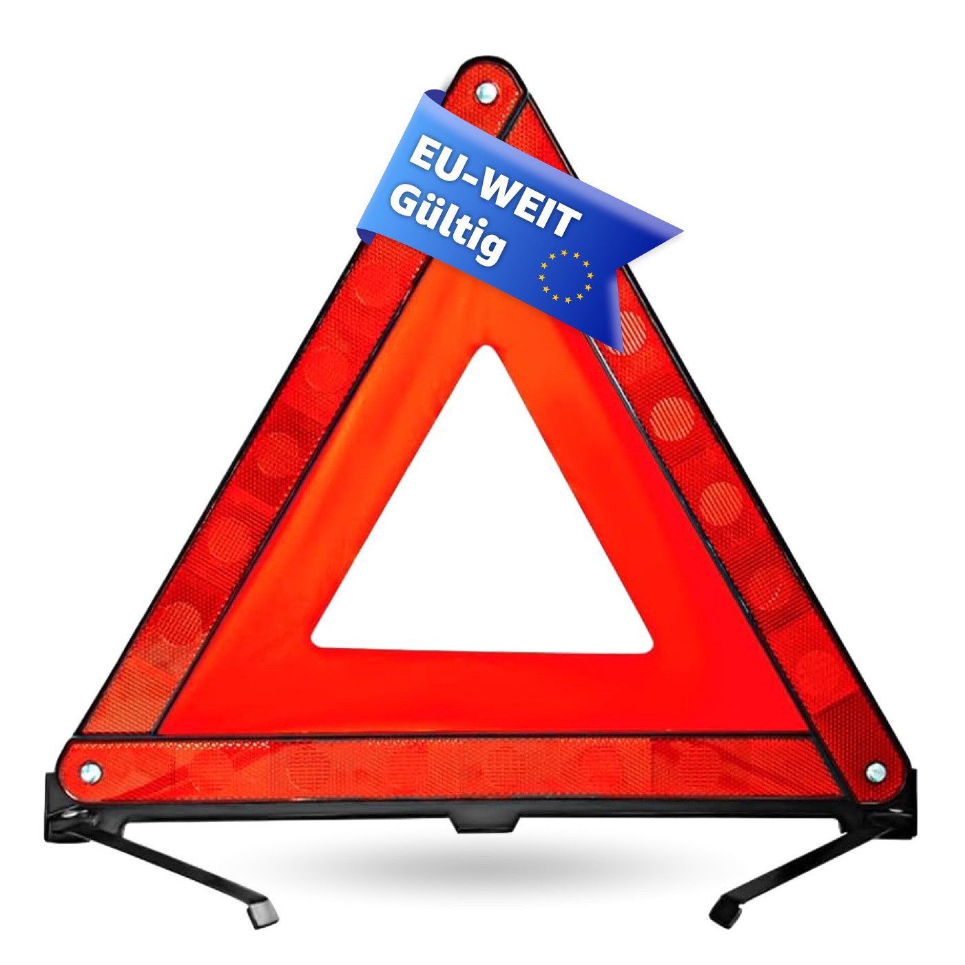 Warndreieck Notfalldreieck Auto & PKW Rot - Pannendreieck - StVO ECE R27 2025
