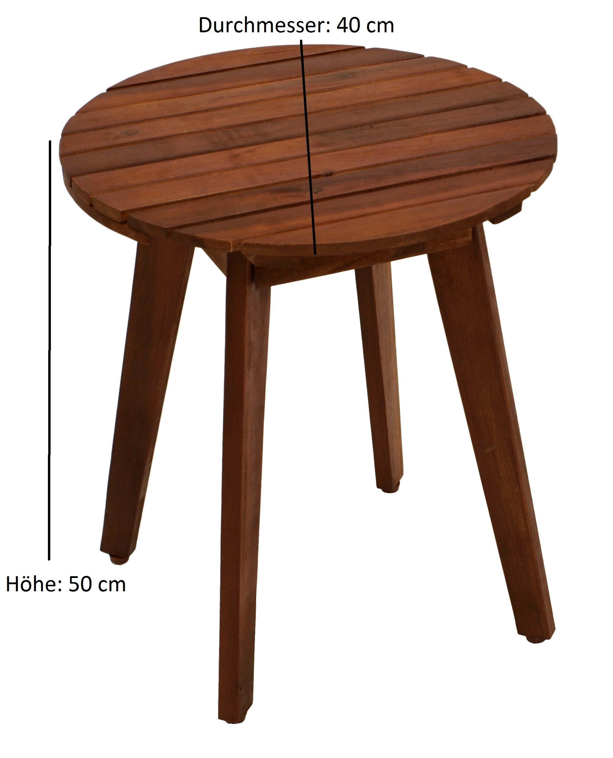 DEGAMO Beistelltisch BAYAMO (1-St), 40cm rund, günstig online kaufen