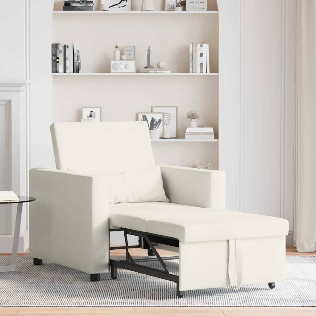 vidaXL Sessel Einzel-Schlafsofa Creme 90 x günstig online kaufen