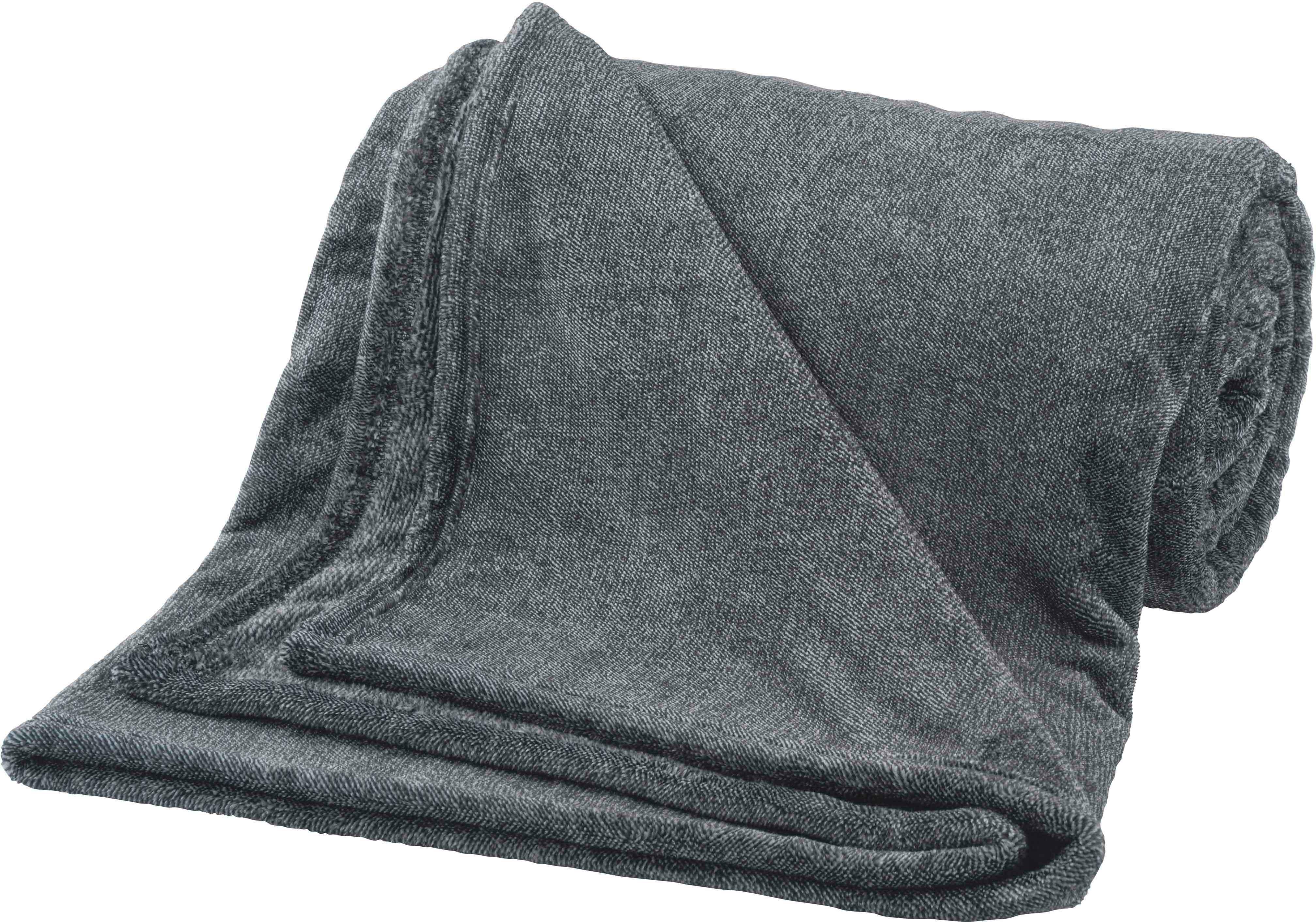 Wohndecke Melange, bugatti, in melierter Optik, Kuscheldecke. Reduzierter Preis € 34,99. Unverbindliche Preisempfehlung € 49,99