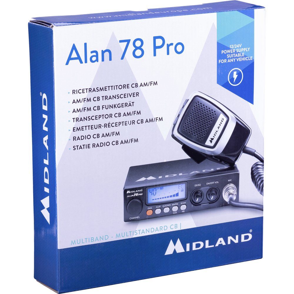 CB Alan78 C423.16 Funkgerät Funk Midland CB-Funkgerät Pro, Midland