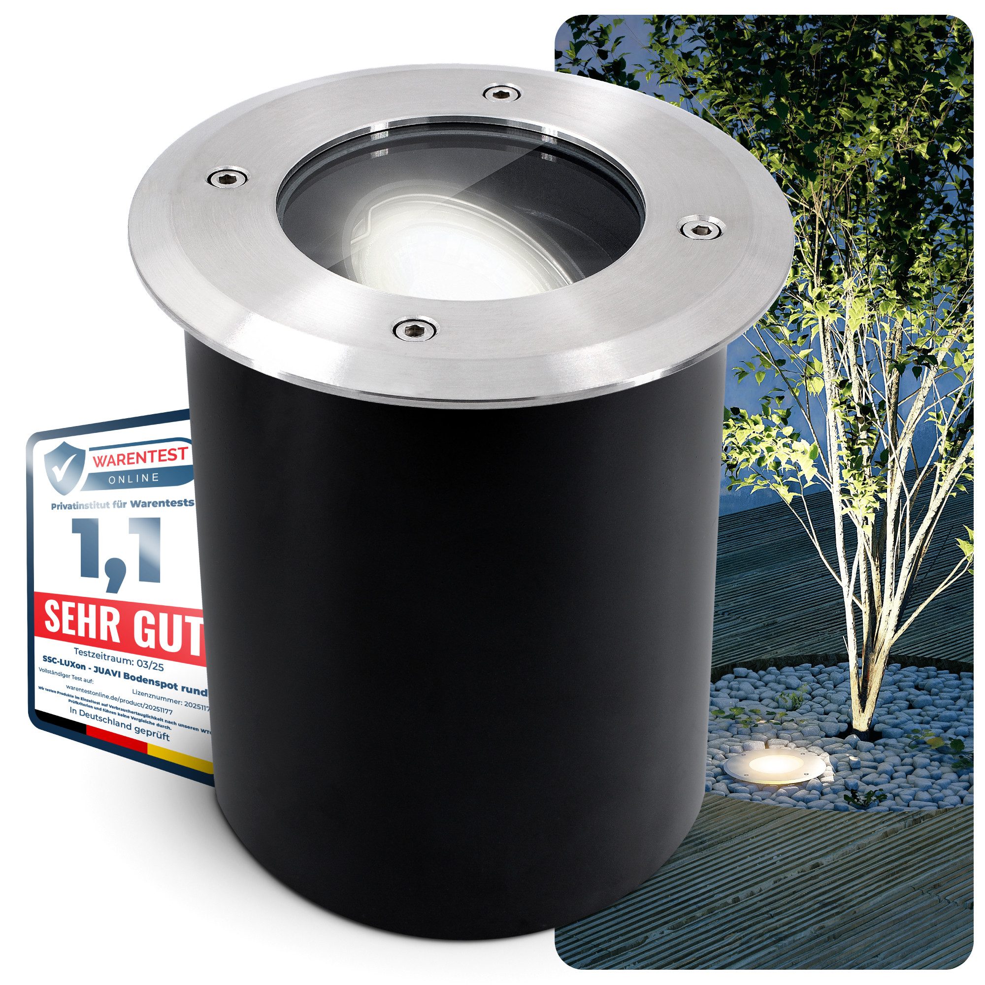 SSC-LUXon LED Gartenstrahler LED Bodeneinbaustrahler JUAVI günstig online kaufen
