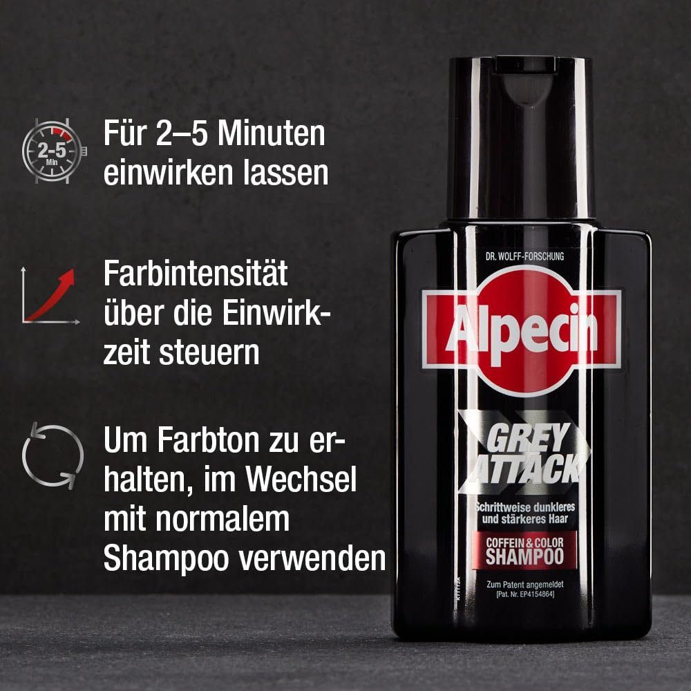 Alpecin Haartonikum Alpecin Grey Coffein Attack Color 200 & Shampoo ml