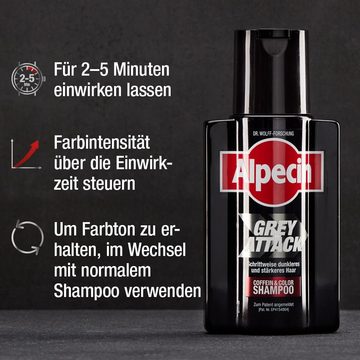 Alpecin Haartonikum Alpecin Grey Attack Coffein & Color Shampoo 200 ml