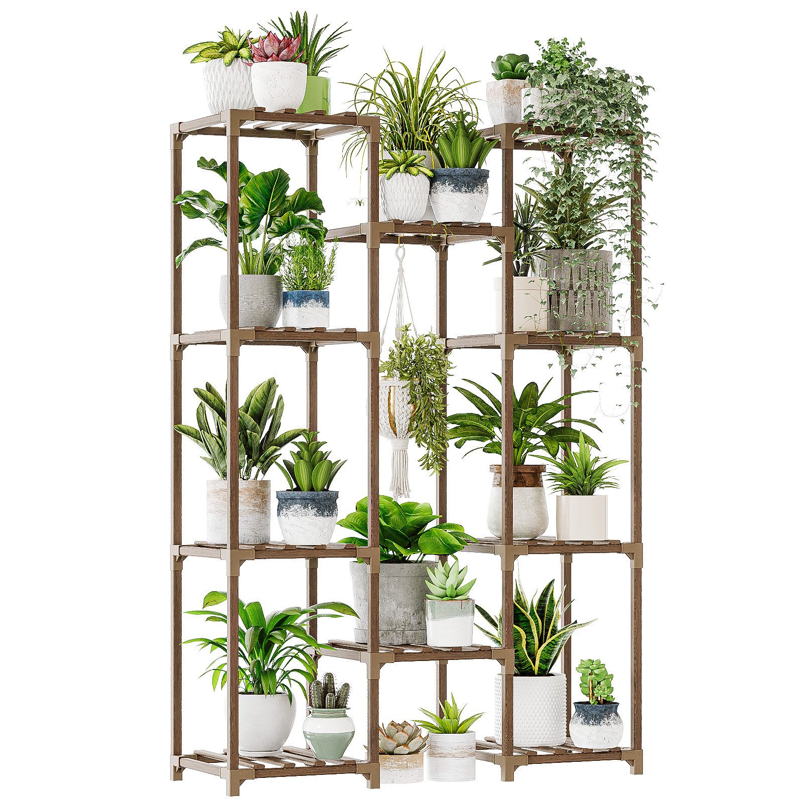 Bamworld Blumenständer Pflanzenständer Hoher Pflanzenstufen Pflanzenregal ( günstig online kaufen