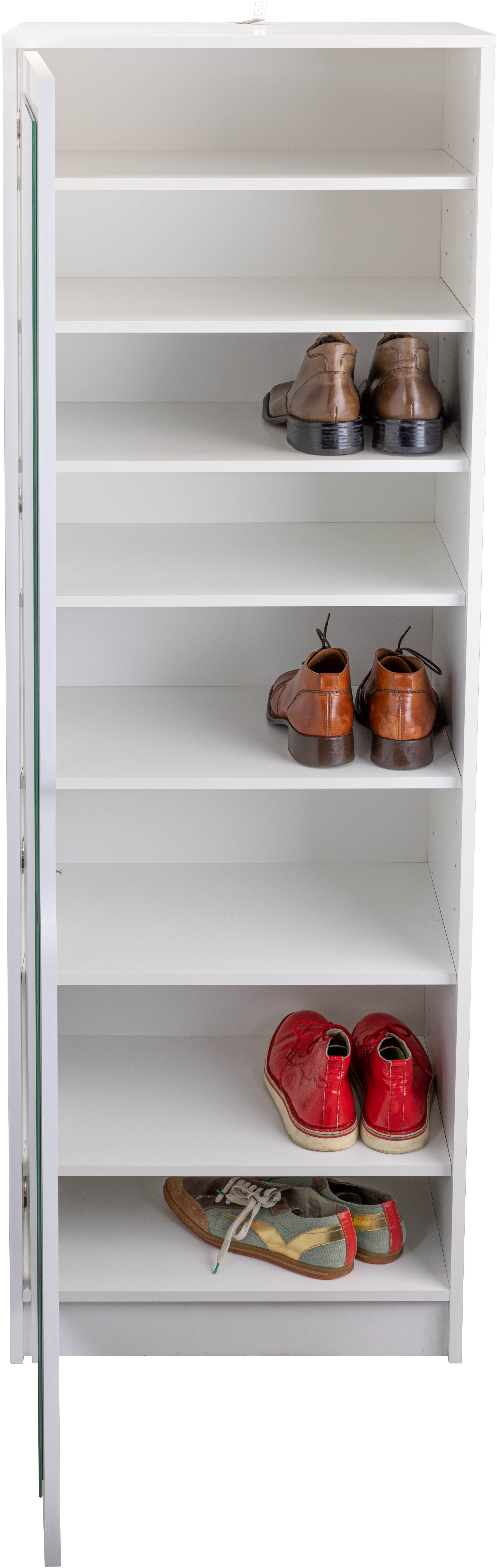 Inter Link Schuhschrank Westphalen, moderner Flurschrank, Stauraum für Schuhe (1-St) mit Spiegeltür, platzsparend, BxTxH: 58 x 40 x 189,50 cm
