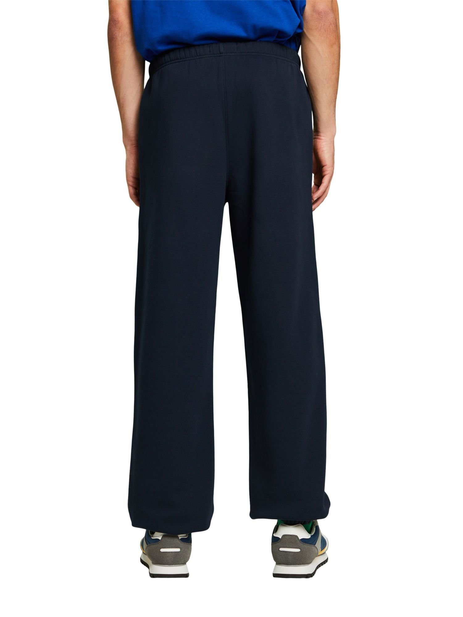 NAVY Jogginghose Esprit aus Logo-Sweatpants Baumwollfleece