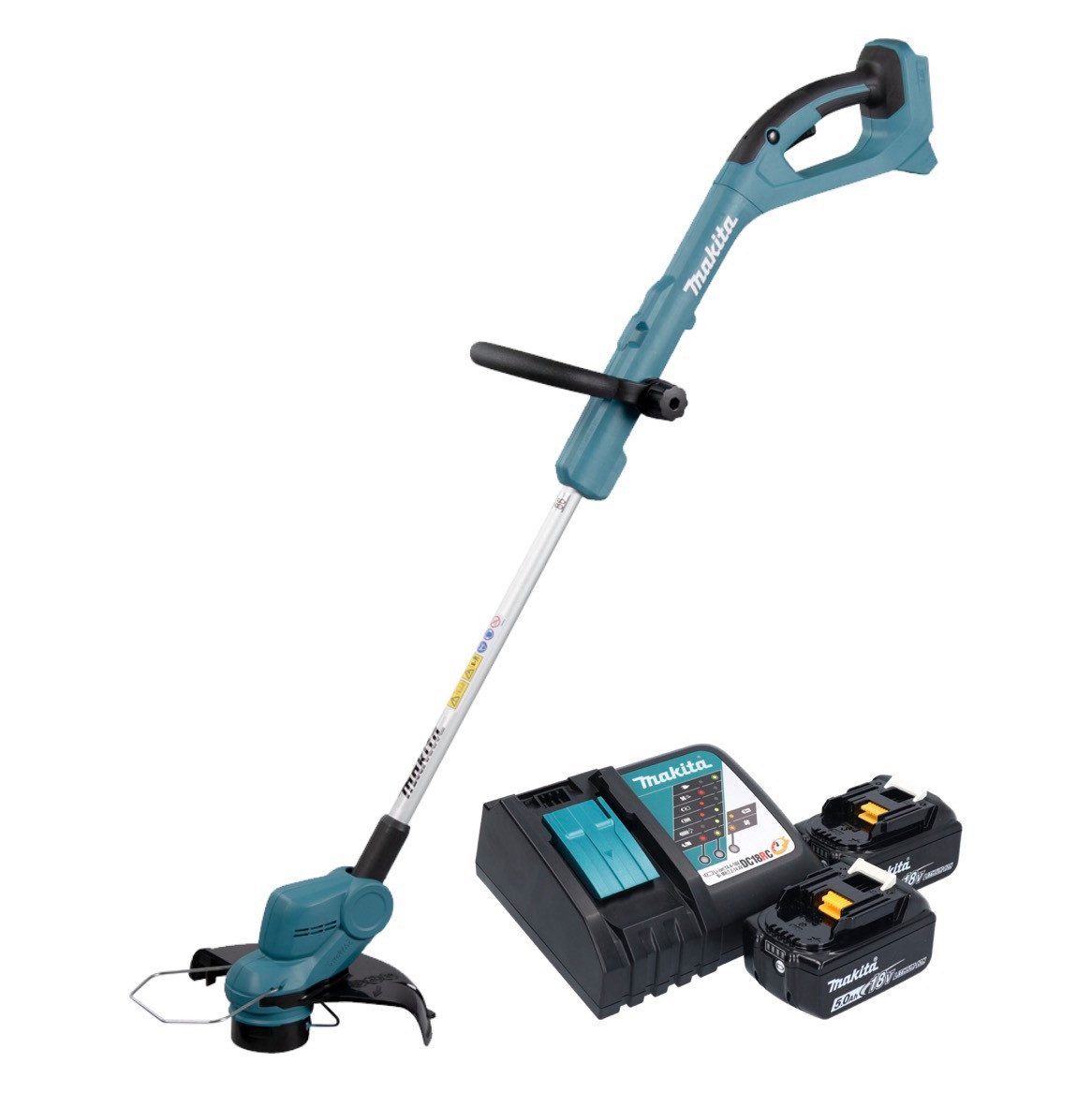 Thumbnail - Makita Akku-Rasentrimmer DUR 193 RT Akku Rasentrimmer 18 V 260 mm + 2x Akku 5,0 Ah + Ladegerät