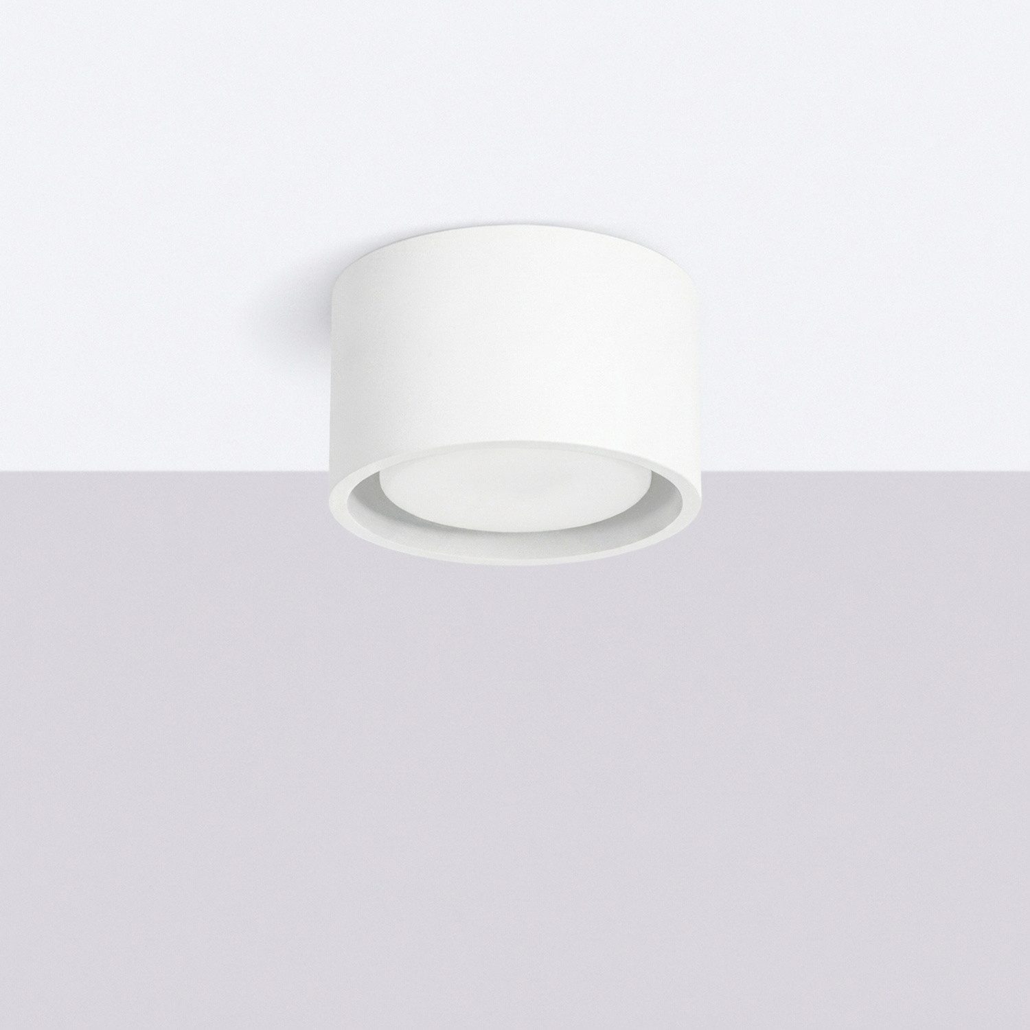 SOLLUX lighting Deckenleuchte Plafond MODO 1 weiß Gx53, Nicht enthalten