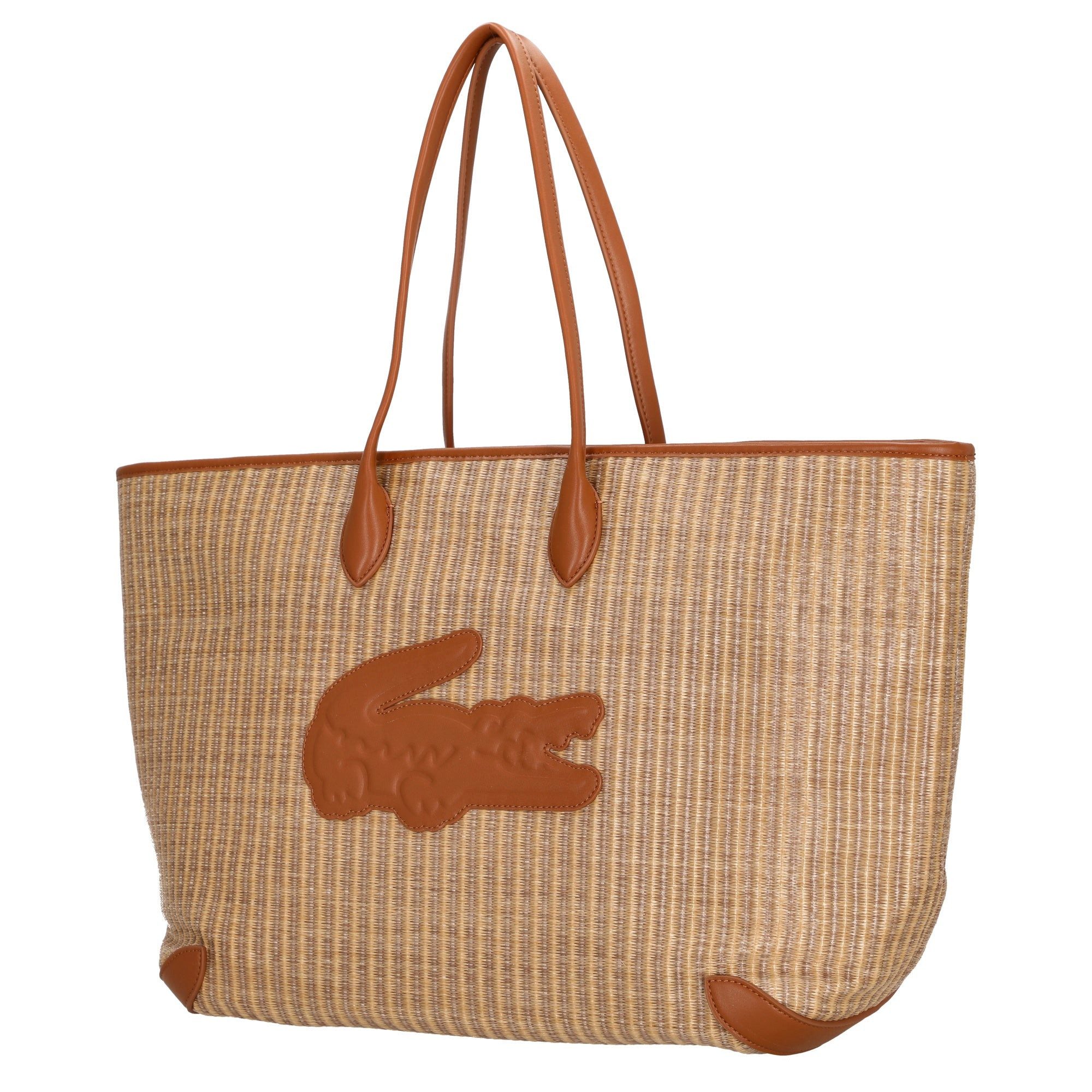 Lacoste Shopper Shopping Bag - Shopper 15" 42 cm (natural tan)