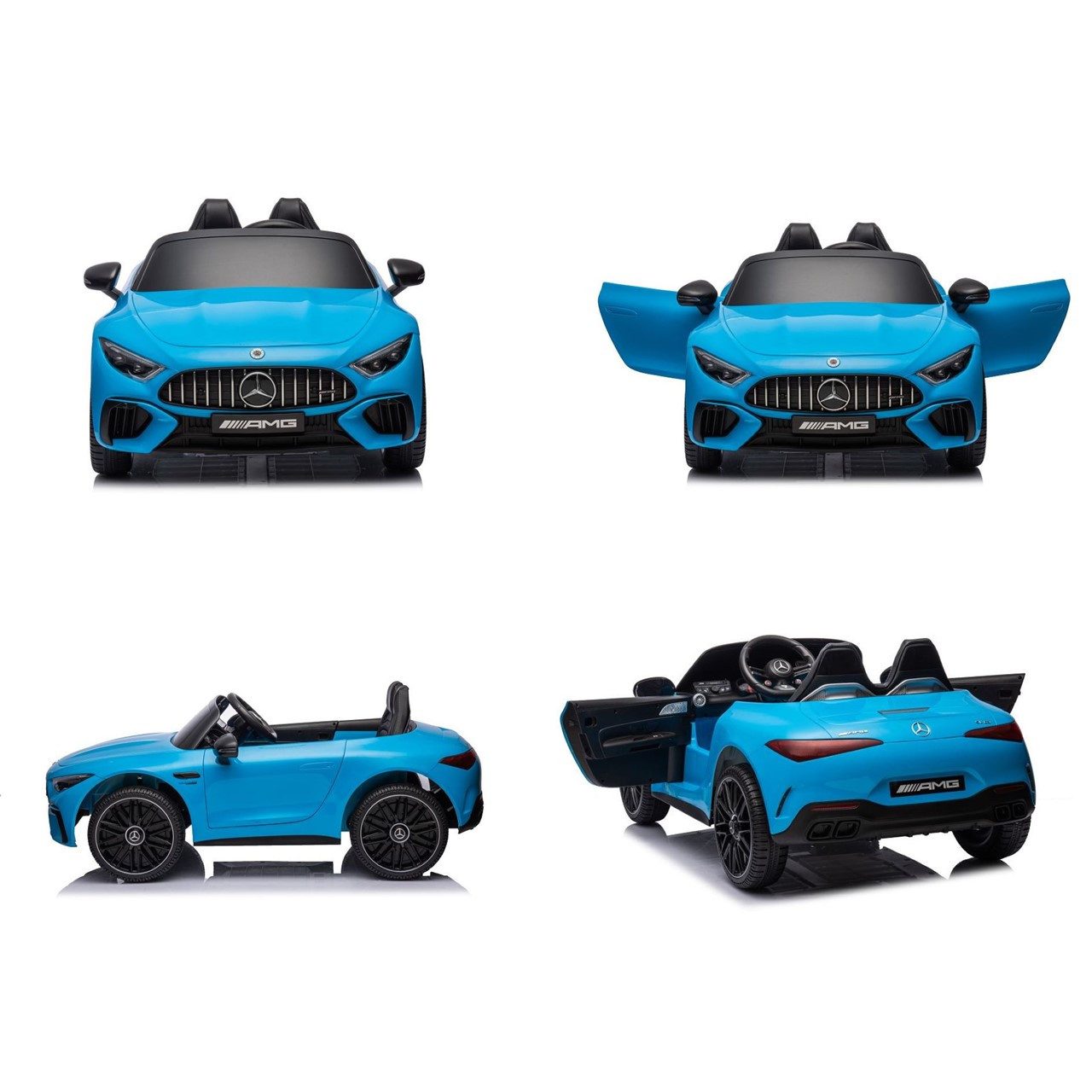 ES-Toys Elektro-Kinderauto Elektroauto Mercedes SL63 AMG, Belastbarkeit 40 kg, 4 Motoren, Stoßdämpfer, EVA-Reifen