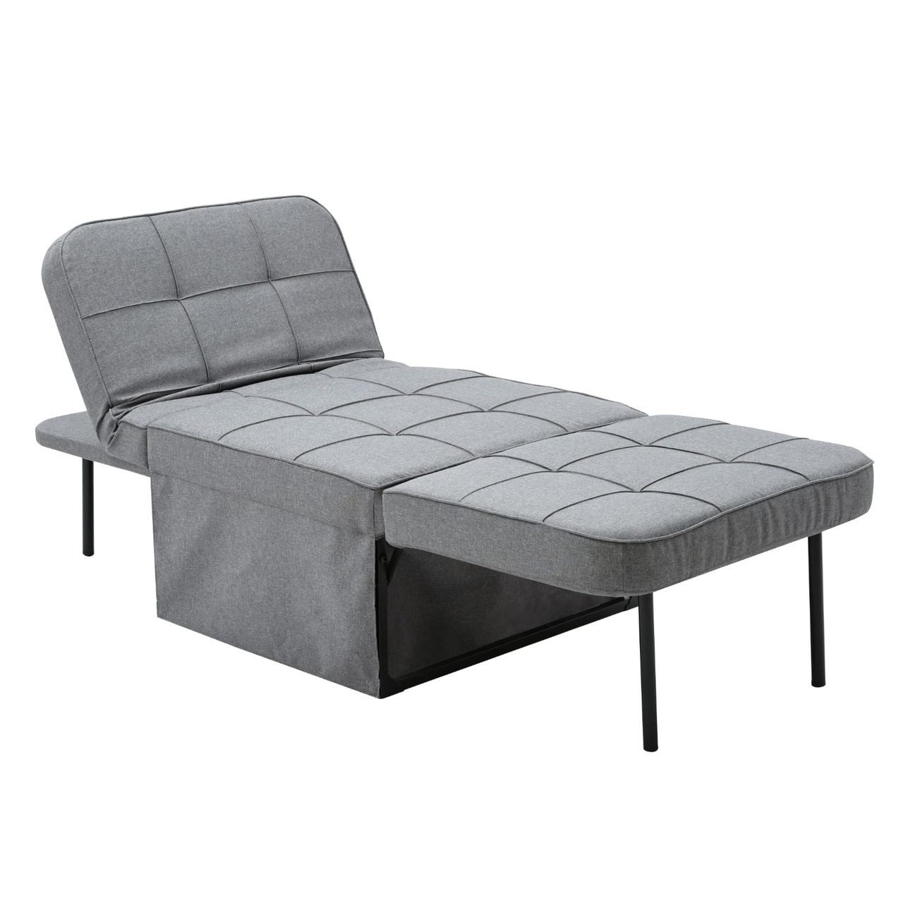 Prestige Schlafsofa 2 in 1 Schlafsofa Dunkelgrau 67x76x41cm, 1 Stück, 2-in-1 Funktion, Umklapptechnik, platzsparend
