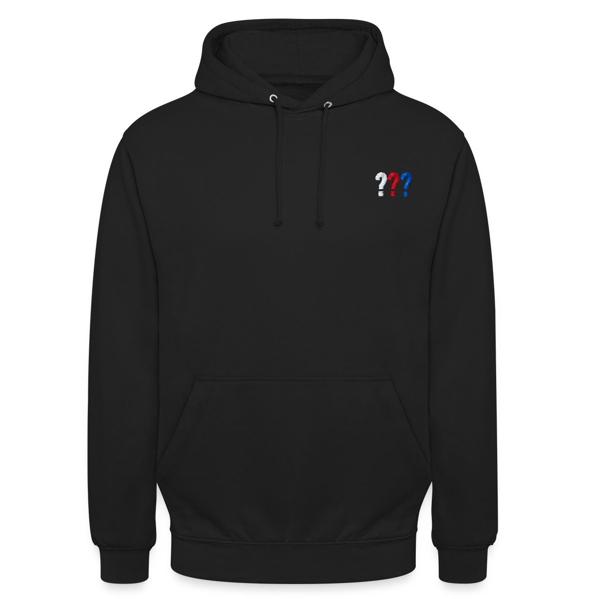 Hoodie Die Drei Fragezeichen Logo Stickerei Unisex Hoodie