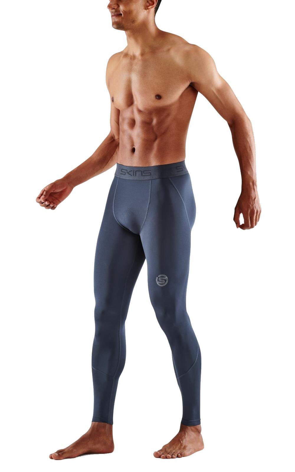 Skins Funktionshose 2-Series Tight Long (enganliegend, Kompression) navyblau Herren