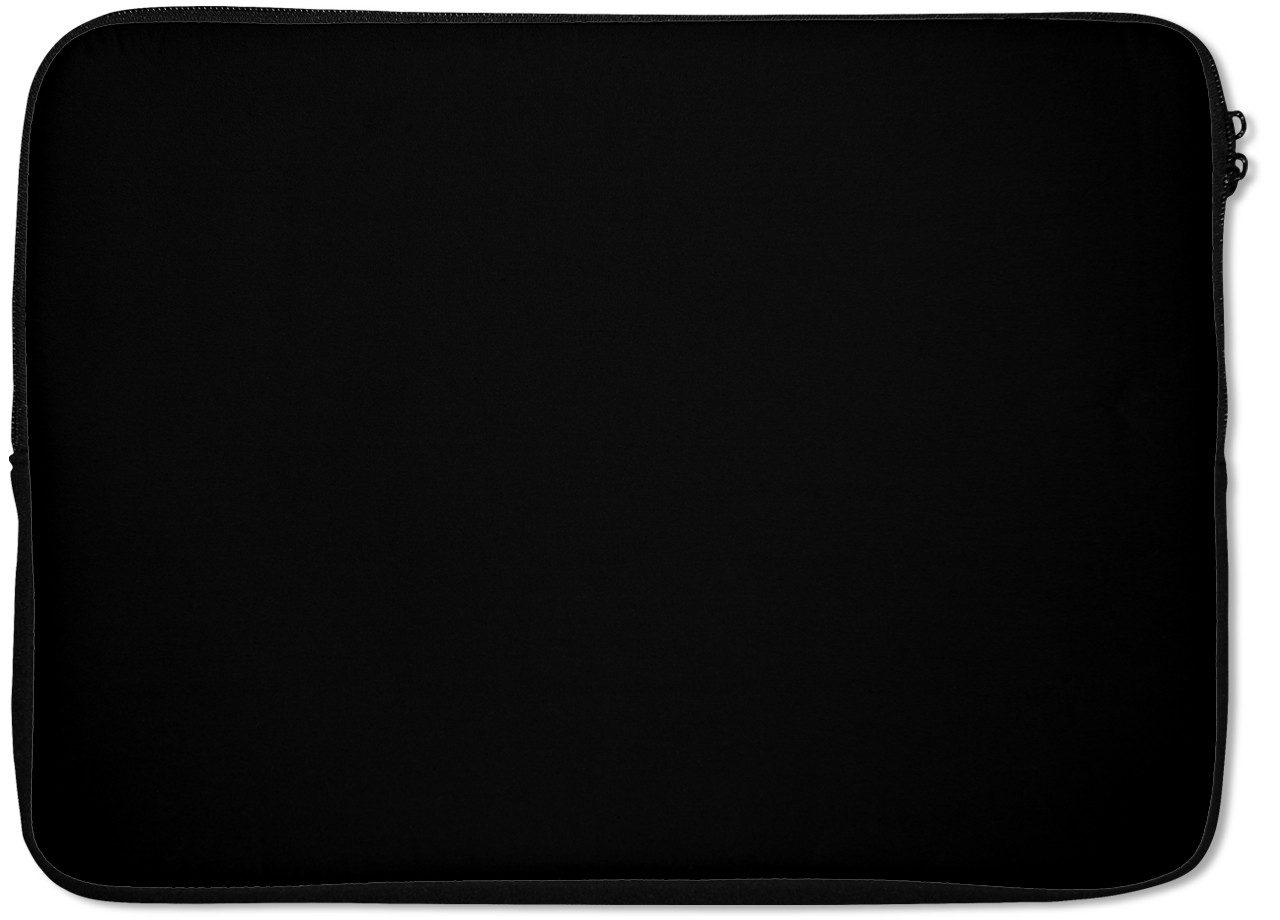 MuchoWow Laptop-Hülle Schwarz - Einfarbig 13.3 Zoll, Laptopsleeve, weiches Innenfutter zum Schutz Kratzern, Laptoptasche