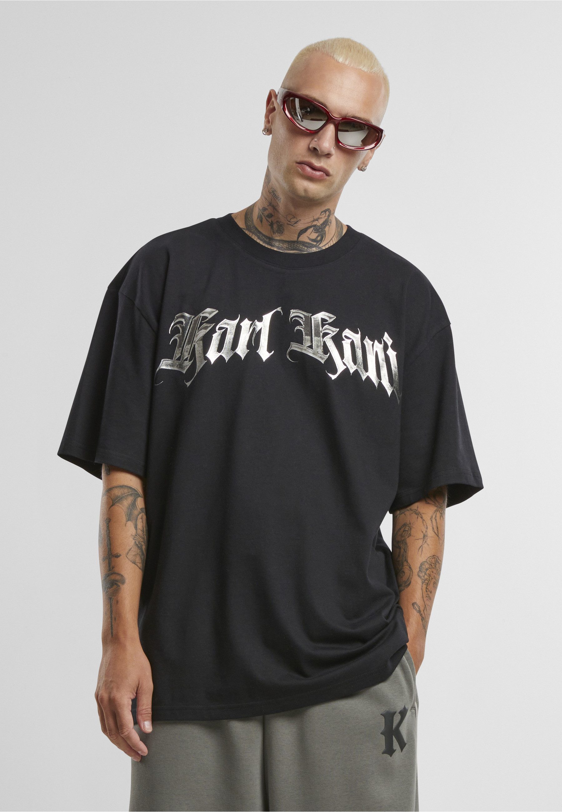 Karl Kani T-Shirt Karl Kani KK Old English Chrome Tee (1-tlg)