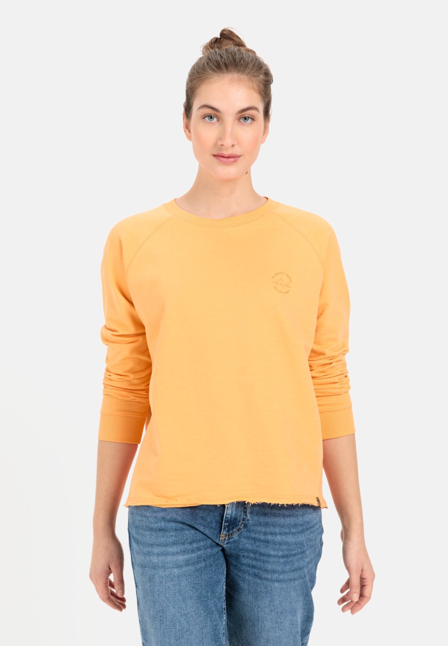 camel active Sweatshirt mit tonalem Rubber Print